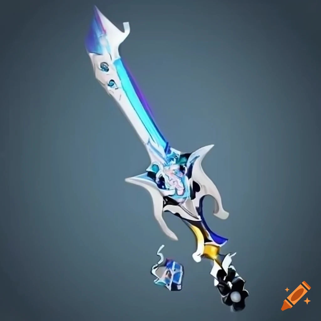 Wallpaper #2Wd58pIBSpphPi3-LXDc223 Silver White Keyblade on Craiyon