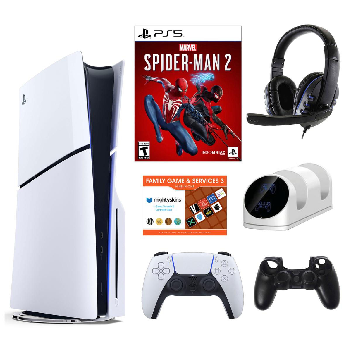 Wallpaper #yPQEOpMBKFX8bn3r-HdI175 Playstation 5 Slim Edition Bundle Wspider Man 2 Game Charging Dock