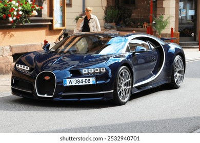 Wallpaper #35zA4JIBZHQxiYarMLd9445 Bugatti W16 Mistral Alsace France 09 23 2024 Stock Photo 2532939893
