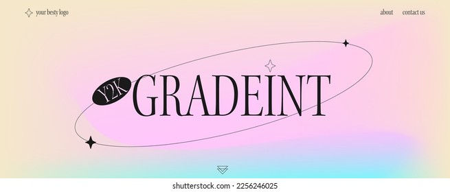 Wallpaper #Drjq2pIBJvJKYCmEPvSR80 Trendy Landing Page Y2k Aesthetics Modern Stock Vector Royalty Free