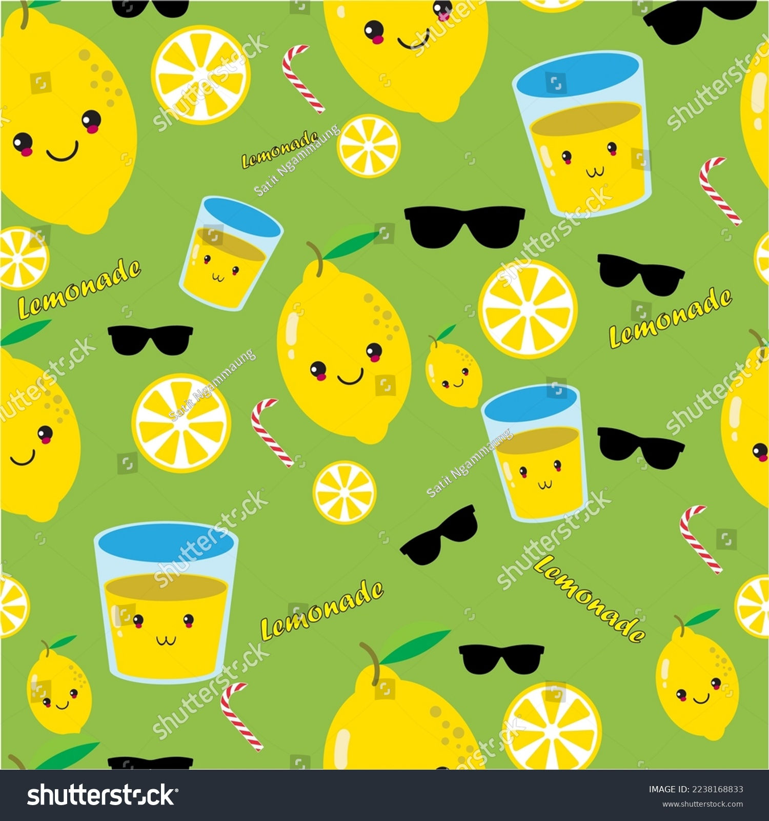 Wallpaper #4WcM6pIBSpphPi3-bkQ162 Lemonade Wallpaper Repeatable Fabric Pattern Cute Stock Vector Royalty