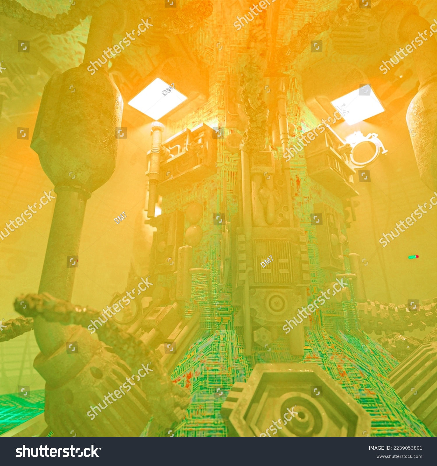 Wallpaper #ChqDT5MB1yWOL4qgHH_x134 Close on Core Operating Room Cyberpunk Stock Illustration 2239053801