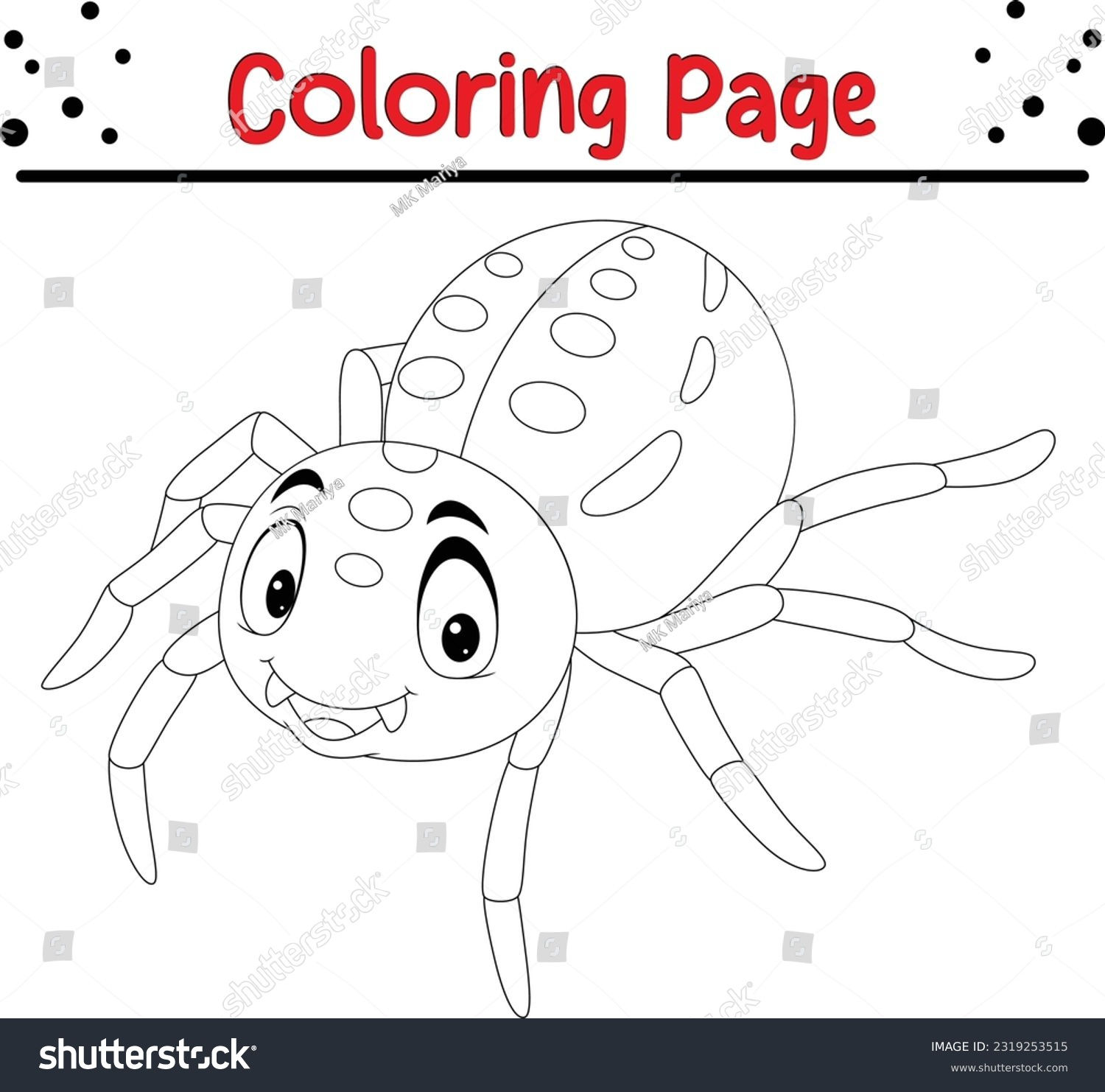 Wallpaper #Gmd6CZMBSpphPi3-WNCd84 225659 Spiders Coloring Images Stock Photos Vectors Shutterstock