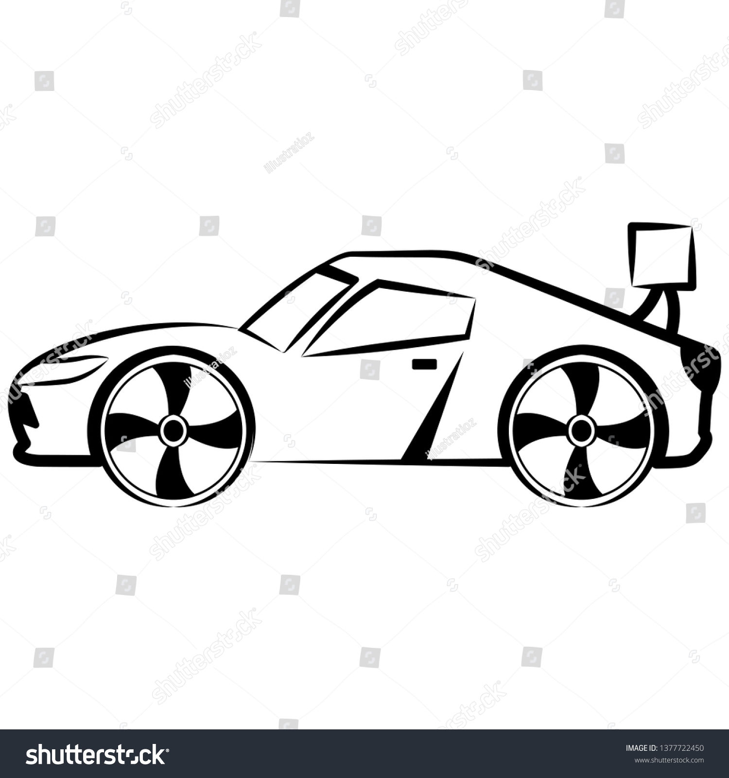Wallpaper #omepDZMBSpphPi3-A-Z6165 Side View Racing Car Sketch Vector Stock Vector Royalty Free