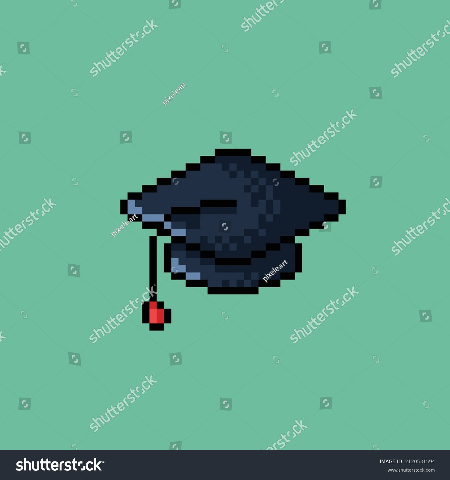 Wallpaper #txdfPpMBPLD5_VEN0t9L110 Graduate Cap Pixel Art Style Stock Vector Royalty Free 2120531594