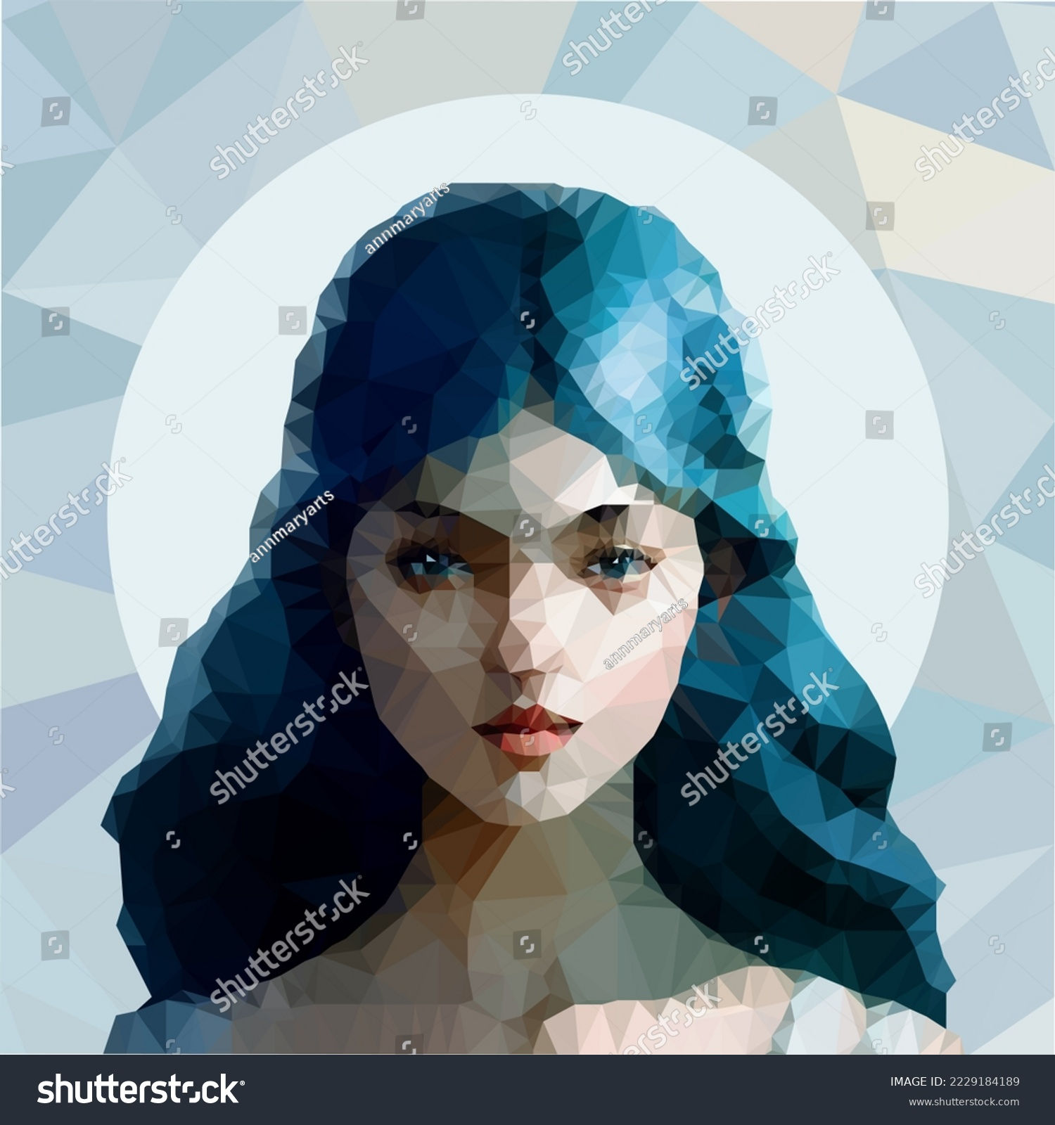 Wallpaper #0Gc9D5MBSpphPi3-me0t386 Polygon Girl Over 9095 Royalty Free Licensable Stock Vectors Vector