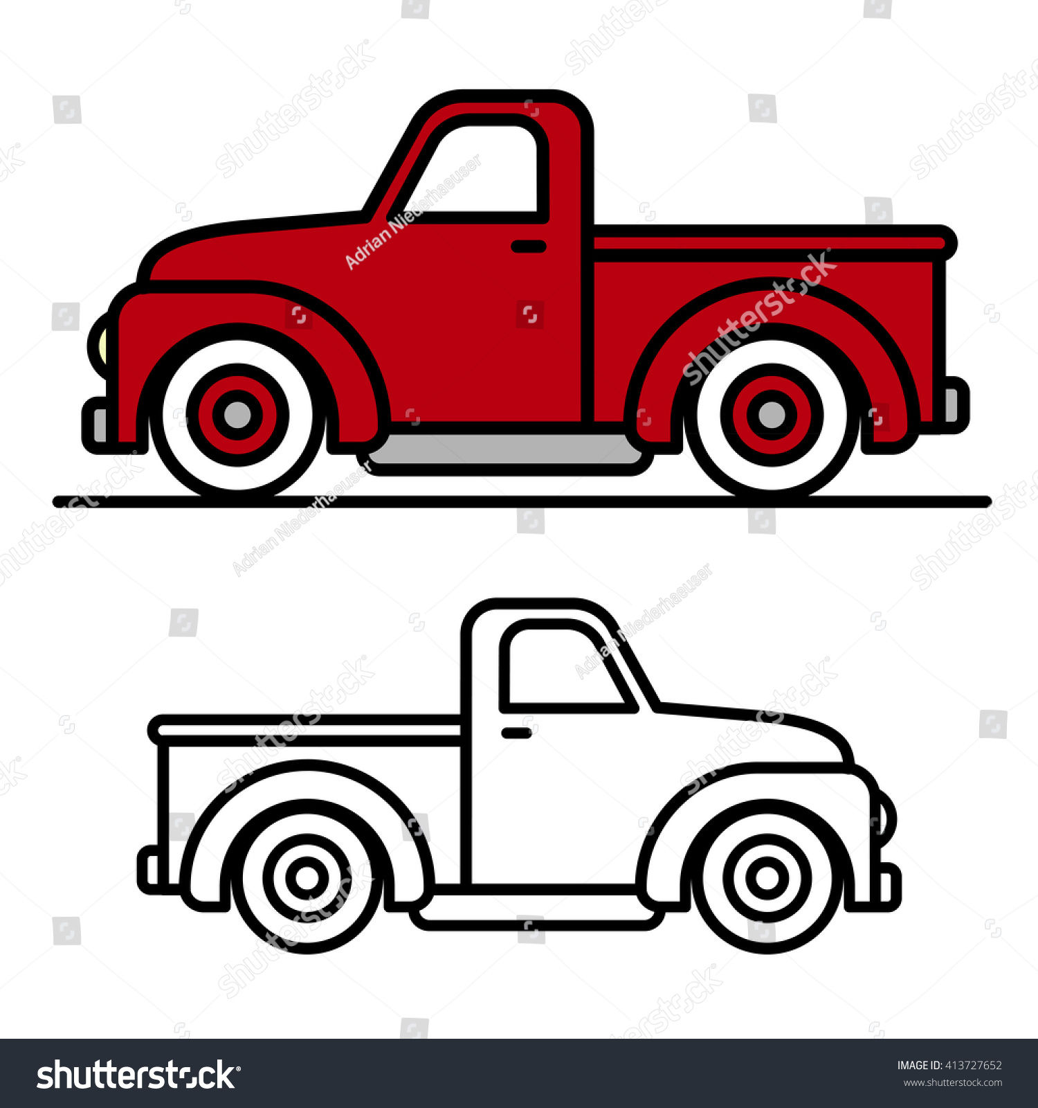 Wallpaper #bUKuPJMBOBpx0NhmTsGt311 Old Truck Drawings Side View