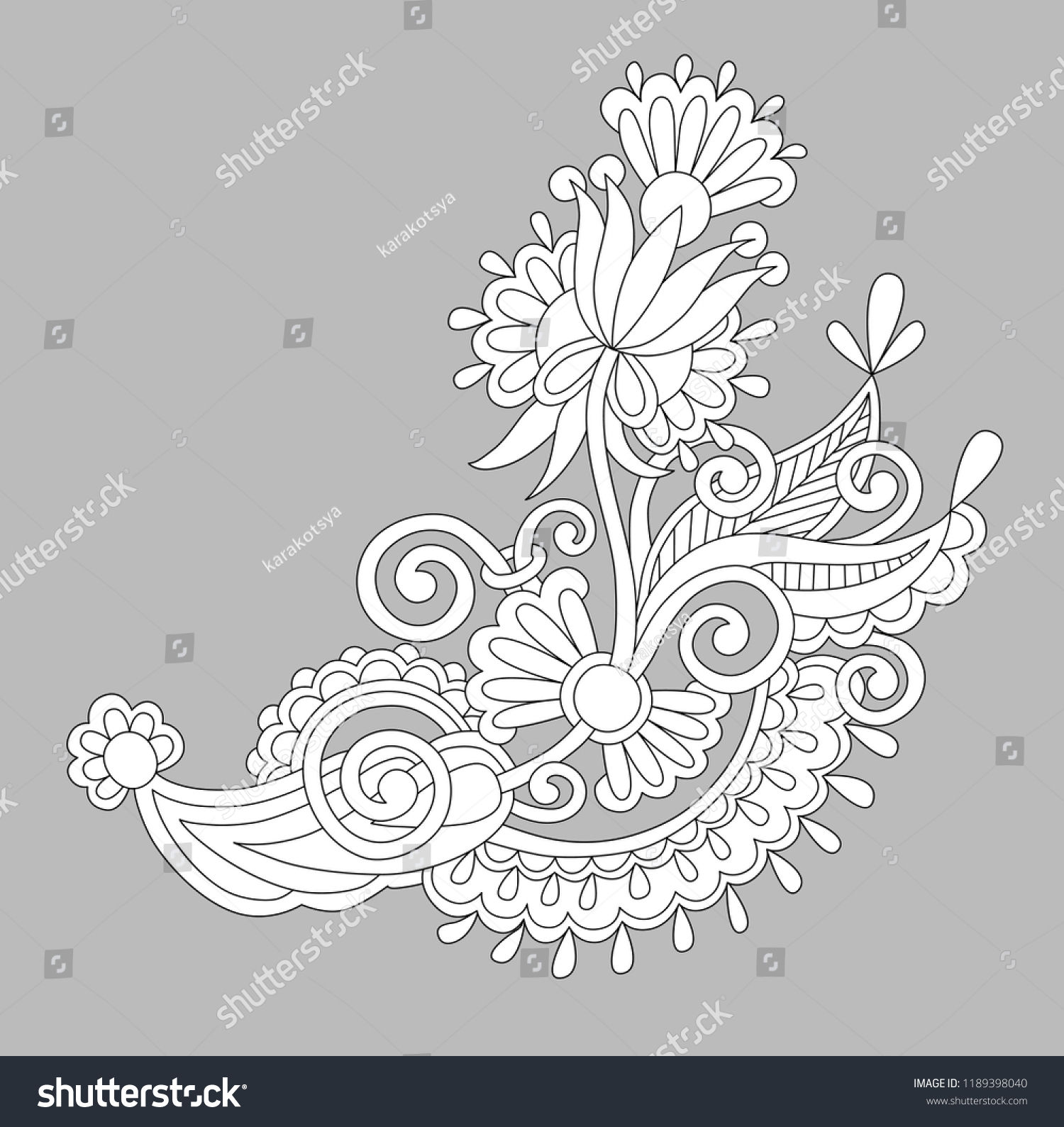 Wallpaper #WGe1CJMBSpphPi3-H8x844 Paisley Flower Design White Floral Pattern Stock Vector Royalty Free