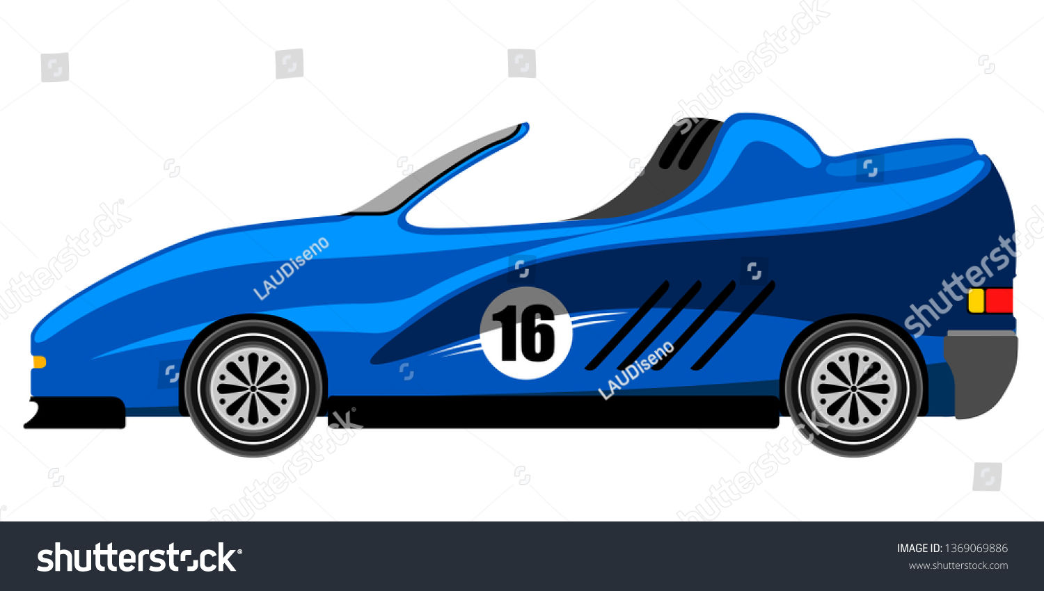 Wallpaper #omepDZMBSpphPi3-A-Z687 Side View Racing Car Vector Illustration Stock Vector Royalty Free