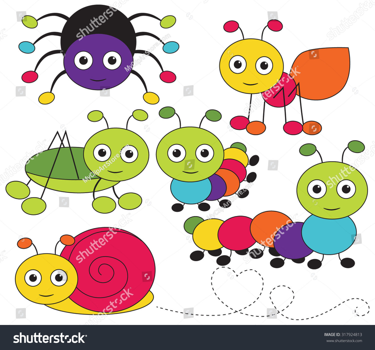 Wallpaper #vmczCZMBSpphPi3-o86c320 Crawling Bugs Stock Vector Royalty Free 317924813 Shutterstock