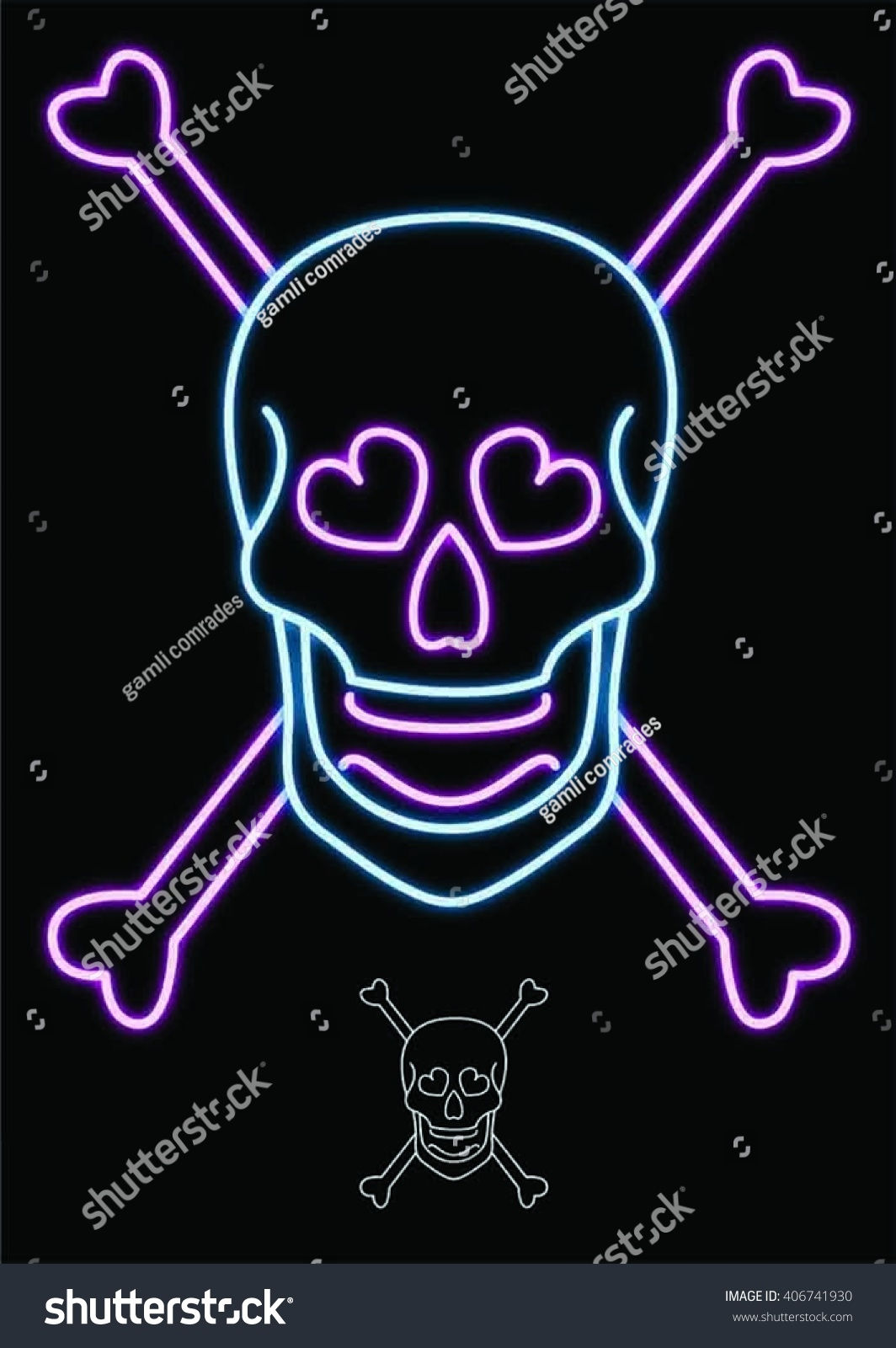 Wallpaper #BWe8C5MBSpphPi3-rNuv241 4557 Skeleton Neon Images Stock Photos Vectors Shutterstock