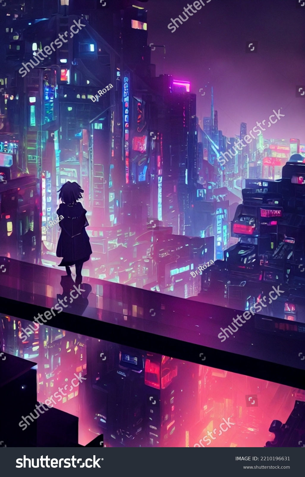 Wallpaper #F6UfMpMB0vj5YdARvNNx59 Cyberpunk Cat City Over 45 Royalty Free Licensable Stock Illustrations