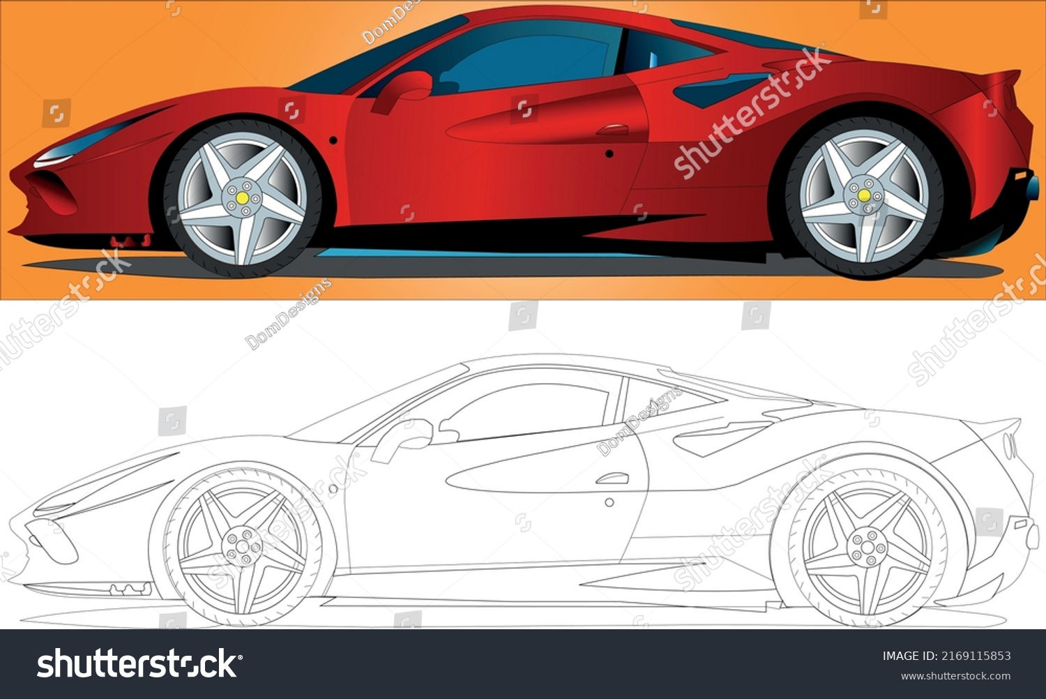 Wallpaper #K2cxEJMBSpphPi3-cPKj209 Ferrari 458 Vector