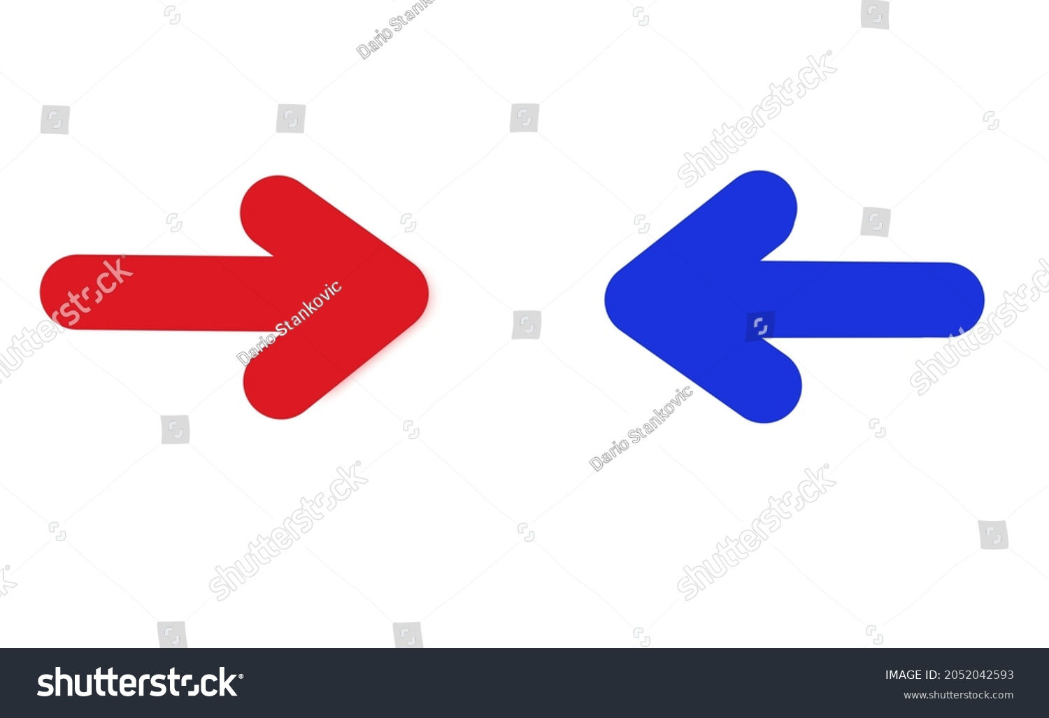 Wallpaper #1Gc0CJMBSpphPi3-gckF180 Red Blue Arrows Pointing Each Other Stock Vector Royalty Free
