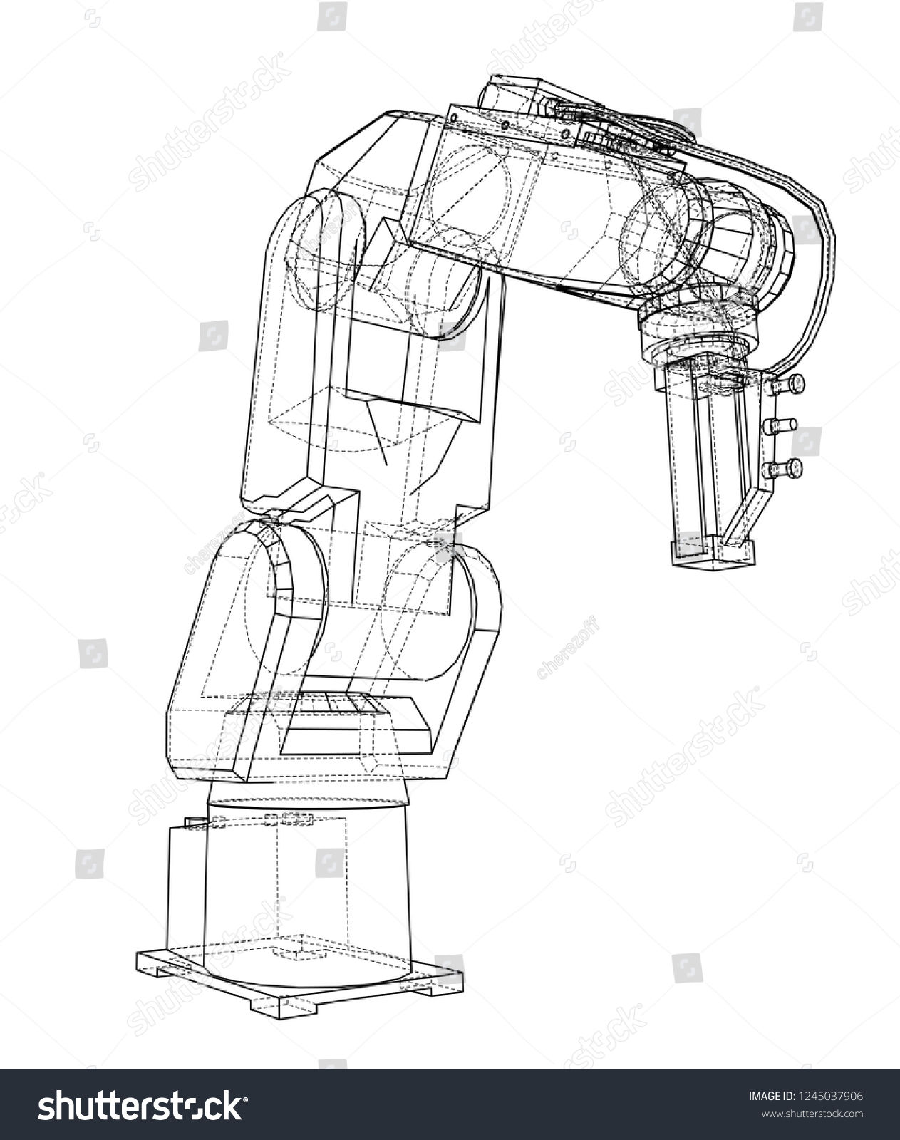 Wallpaper #m0ARMJMBJhL2WPba_L8Z127 678 Wire Frame Robotic Arm Isolated Images Stock Photos Vectors