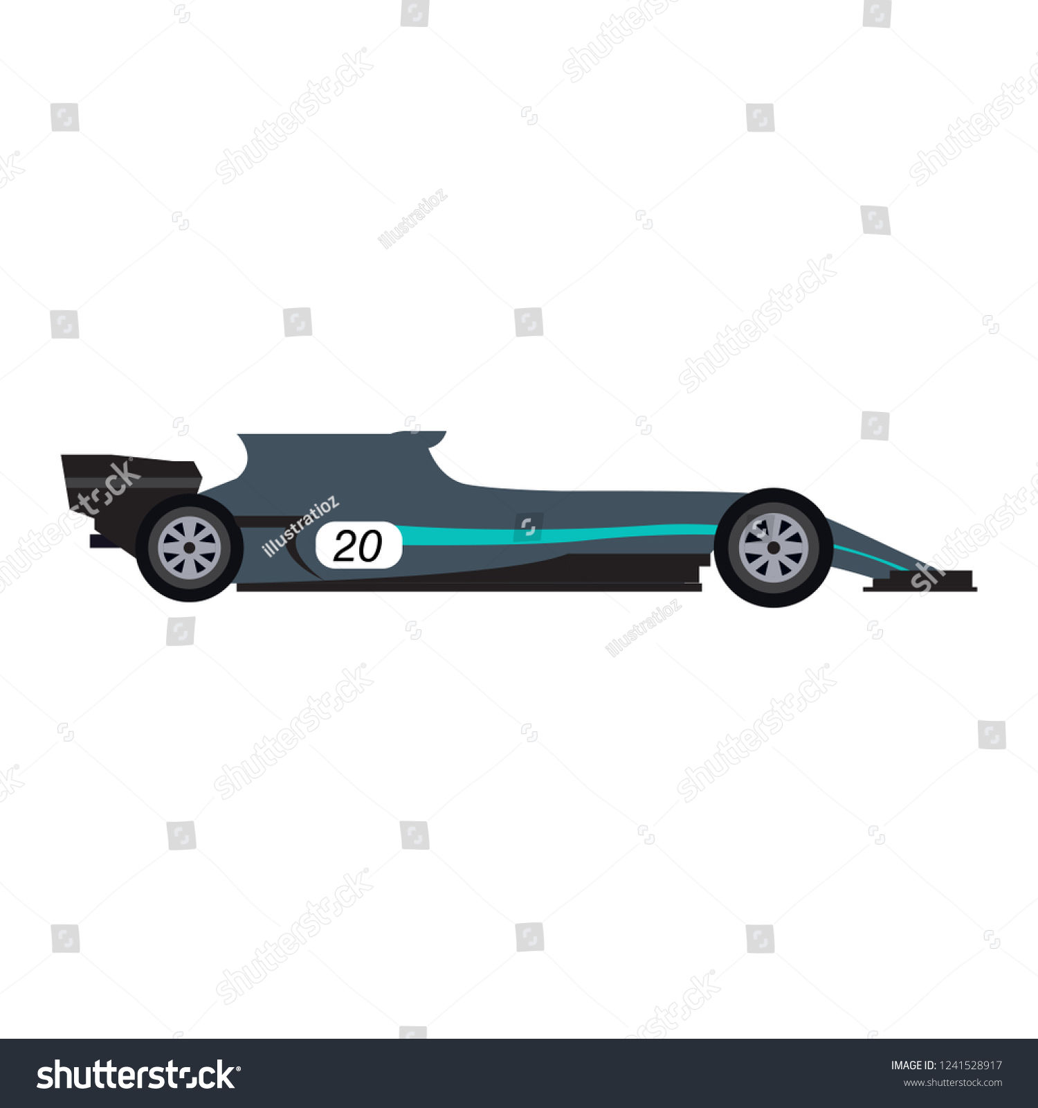 Wallpaper #omepDZMBSpphPi3-A-Z6189 Side View Racing Car Vector Illustration Stock Vector Royalty Free