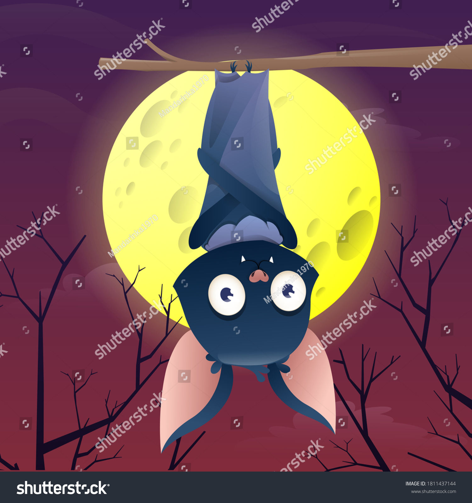 Wallpaper #2mdTDJMBSpphPi3-nt1P349 Hanging Bat Cartoon