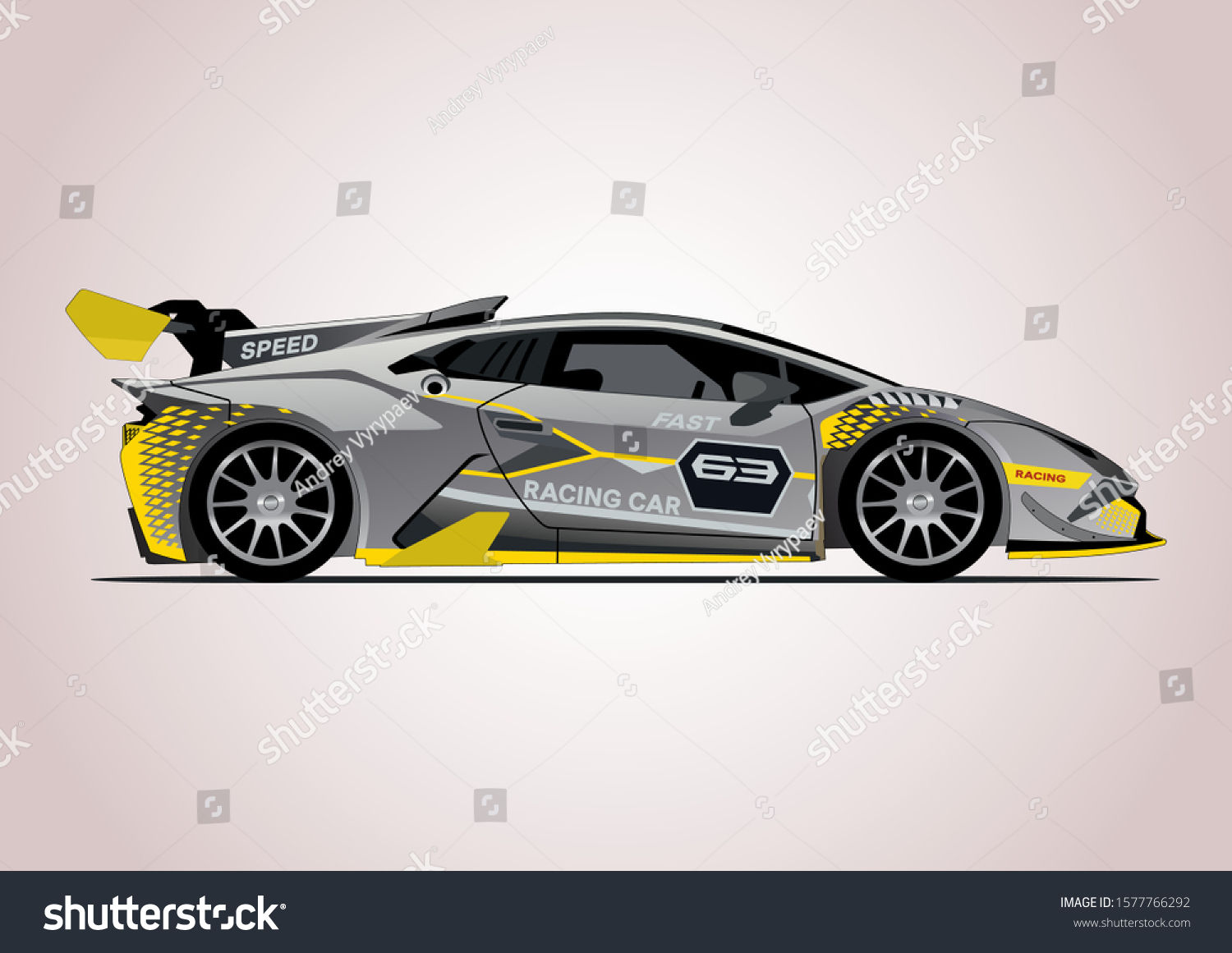 Wallpaper #_neoJ5MB-pgBXx60daZ091 Vector Layout Racing Car Lamborghini Huracan Stock Vector Royalty Free