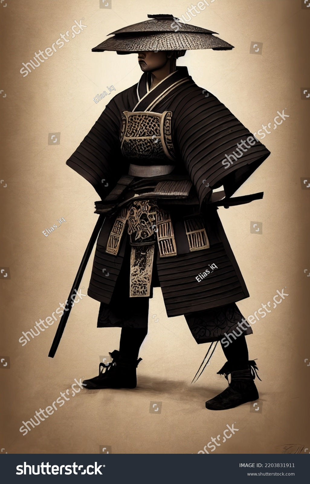 Wallpaper #-F7eMpMBborbLbczul_5257 Samurai Concept Art Traditional Fantasy Full Stock Illustration