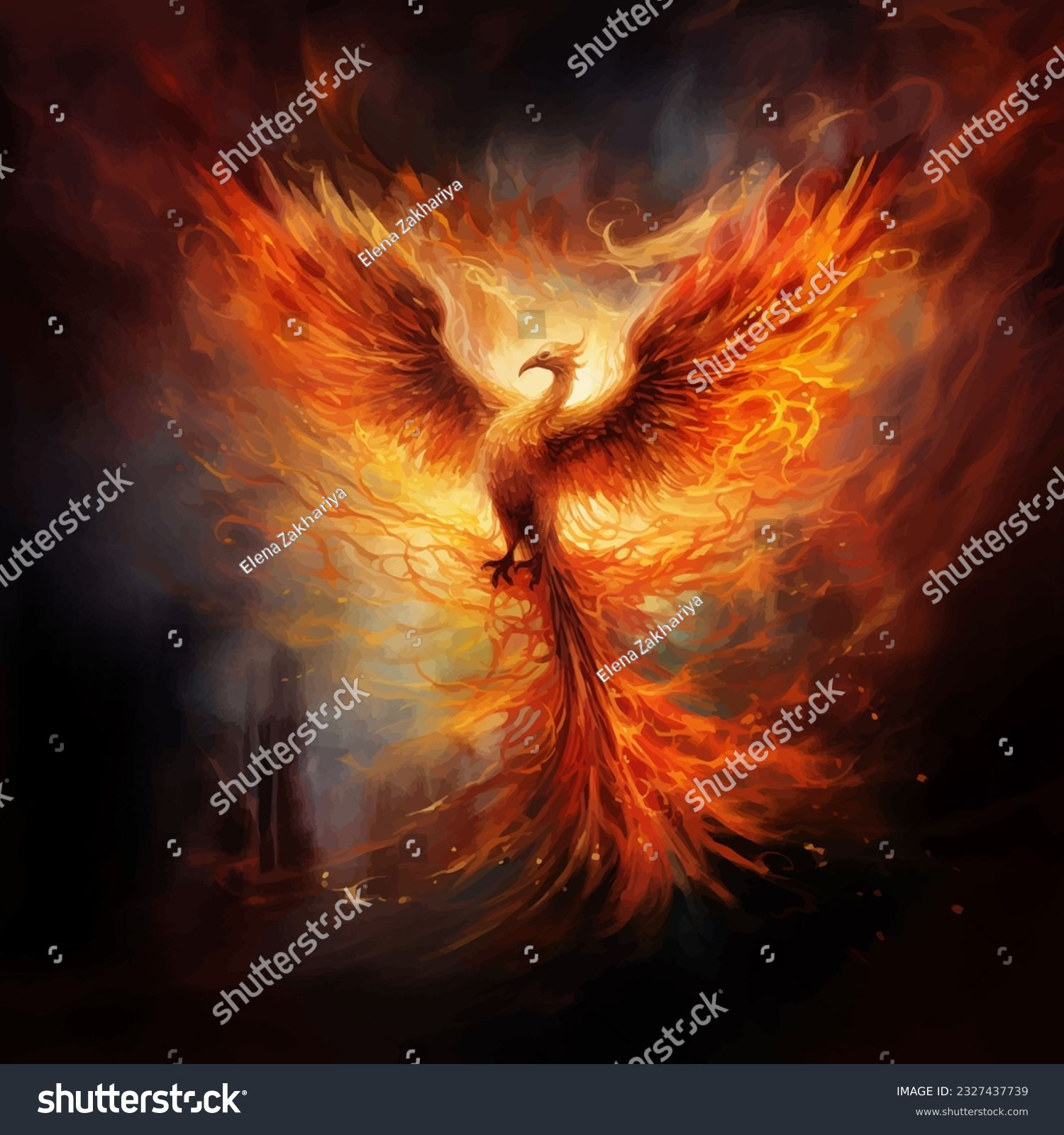 Wallpaper #2bc96 Image of a Majestic White Fire Phoenix on Craiyon