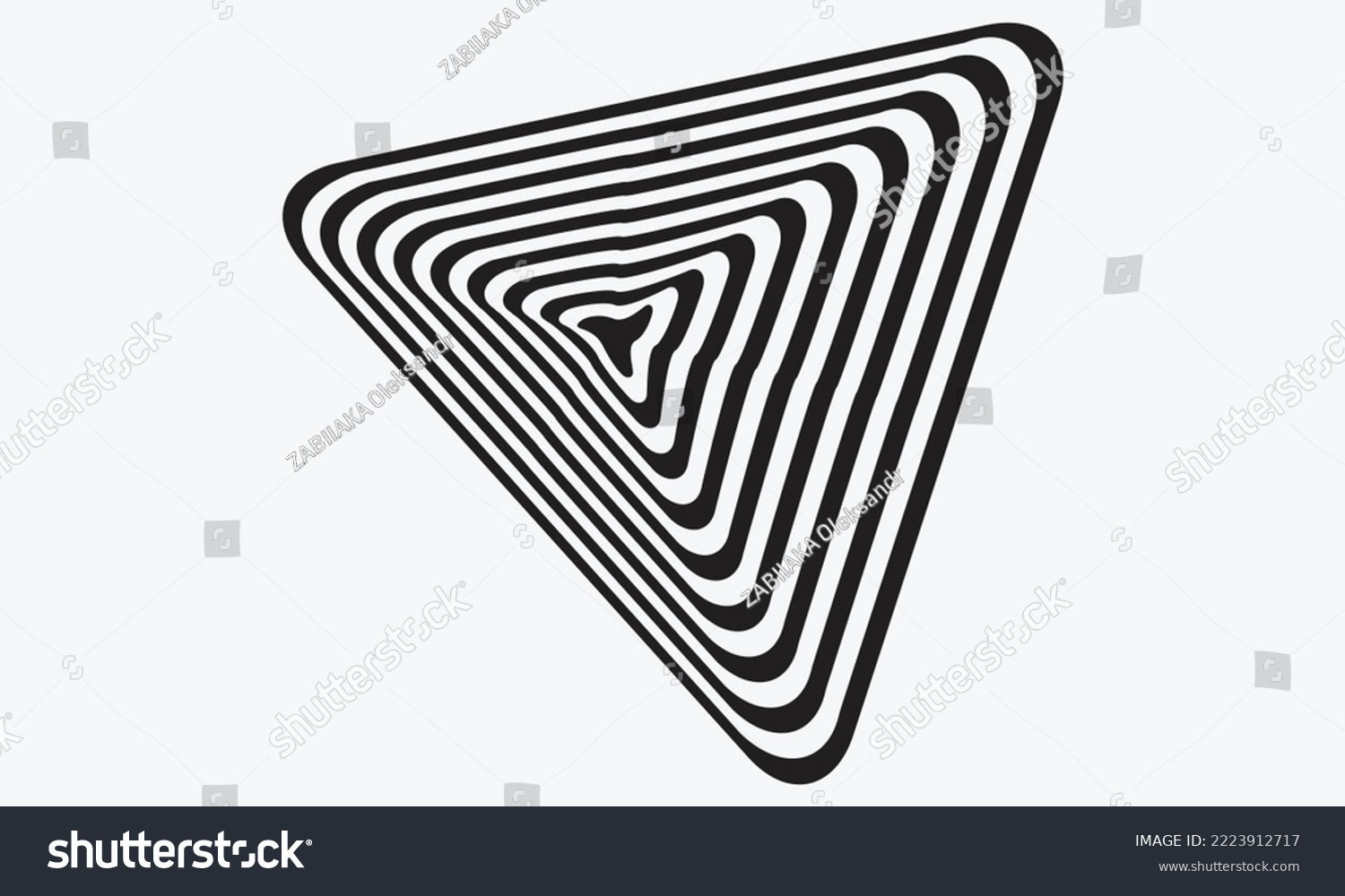 Wallpaper #A2er6ZIBSpphPi3-kEO4108 Optical Illusion Triangle Vector Drawing Stock Vector Royalty Free