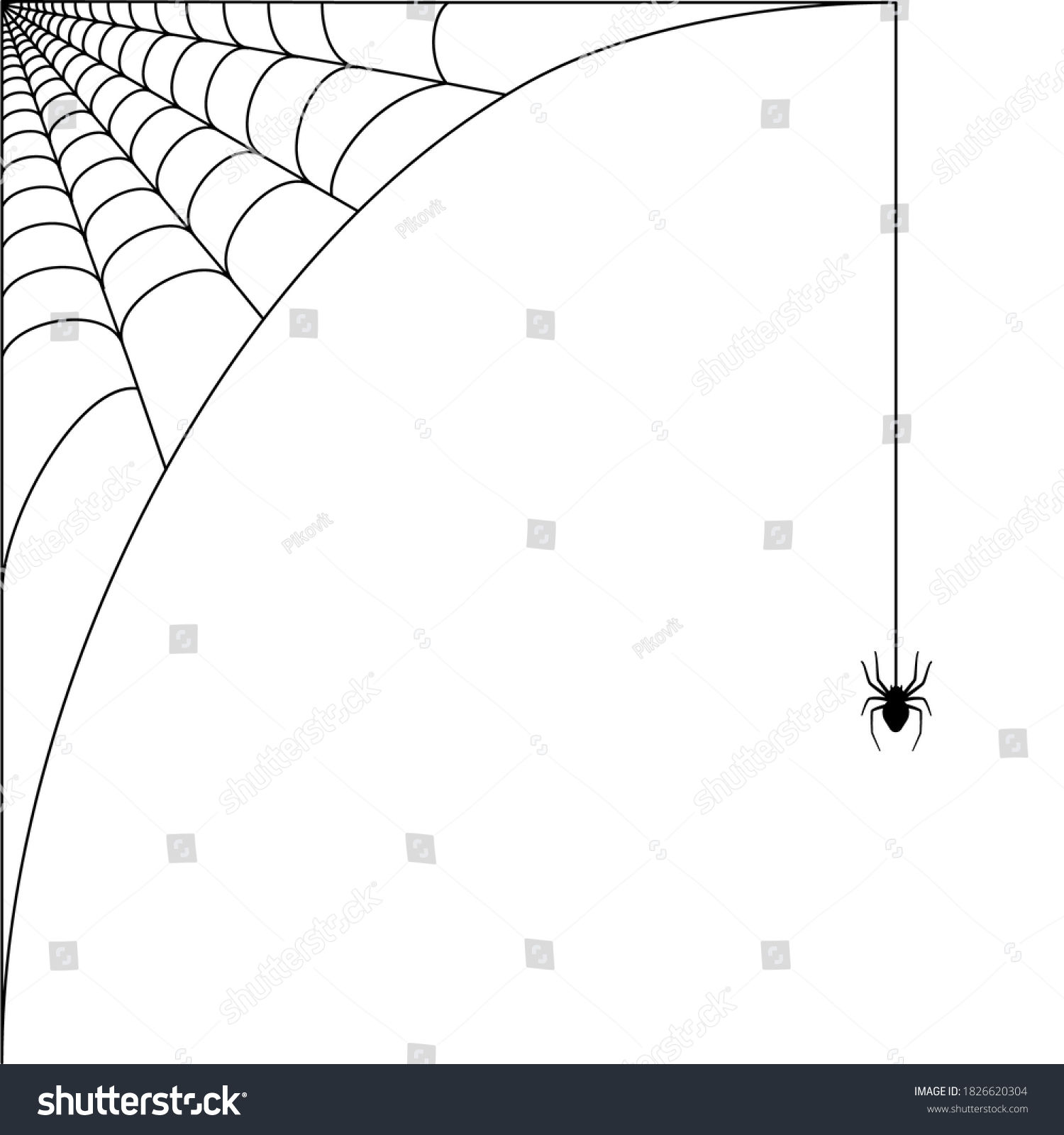 Wallpaper #cGgHF5MBSpphPi3-TQ0z147 Spider Web Corner Illustration Template Halloween Stock Vector Royalty