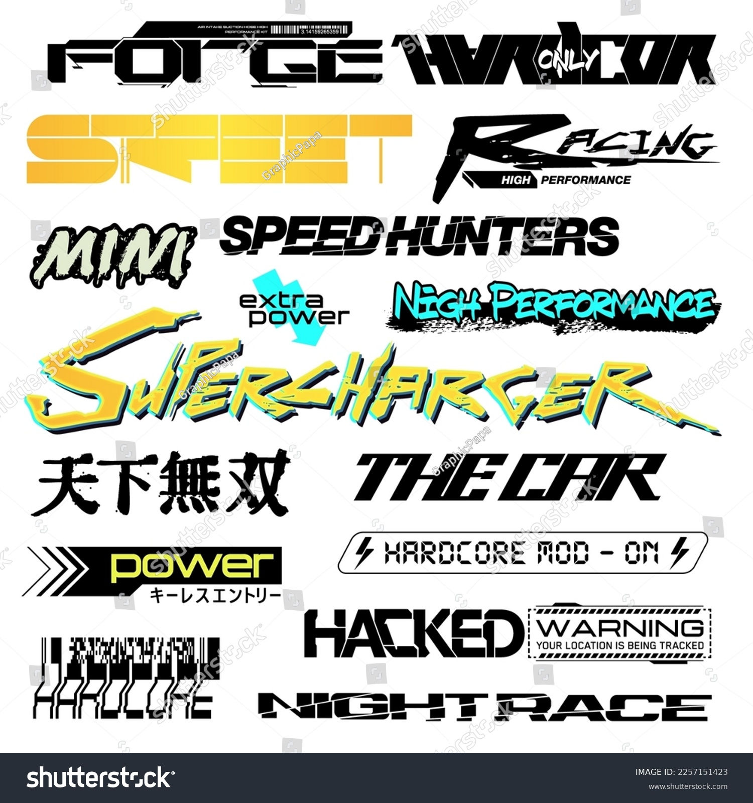Wallpaper #SzuIb5cBSWmA-tzpLY-L199 Cyberpunk Decals Set Set Vector Stickers Stock Vector Royalty Free