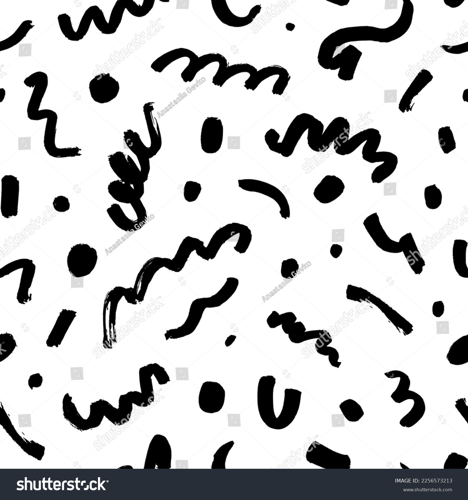 Wallpaper #NL0NpJcBxtB1RJ-K4LkL117 Messy Doodles Seamless Pattern Brush Drawn Stock Vector Royalty Free