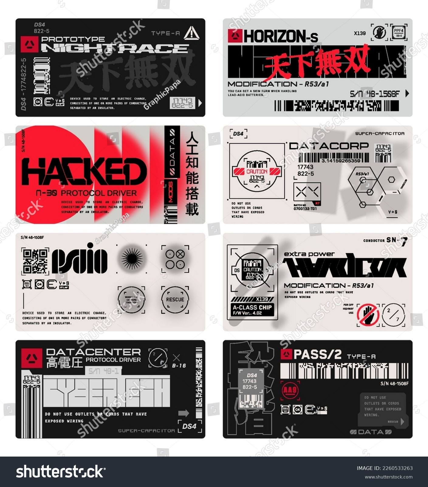 Wallpaper #IwNKY5MBpyOg8YnEldVx3 Cyberpunk Decals Set Set Vector Stickers Stock Vector Royalty Free