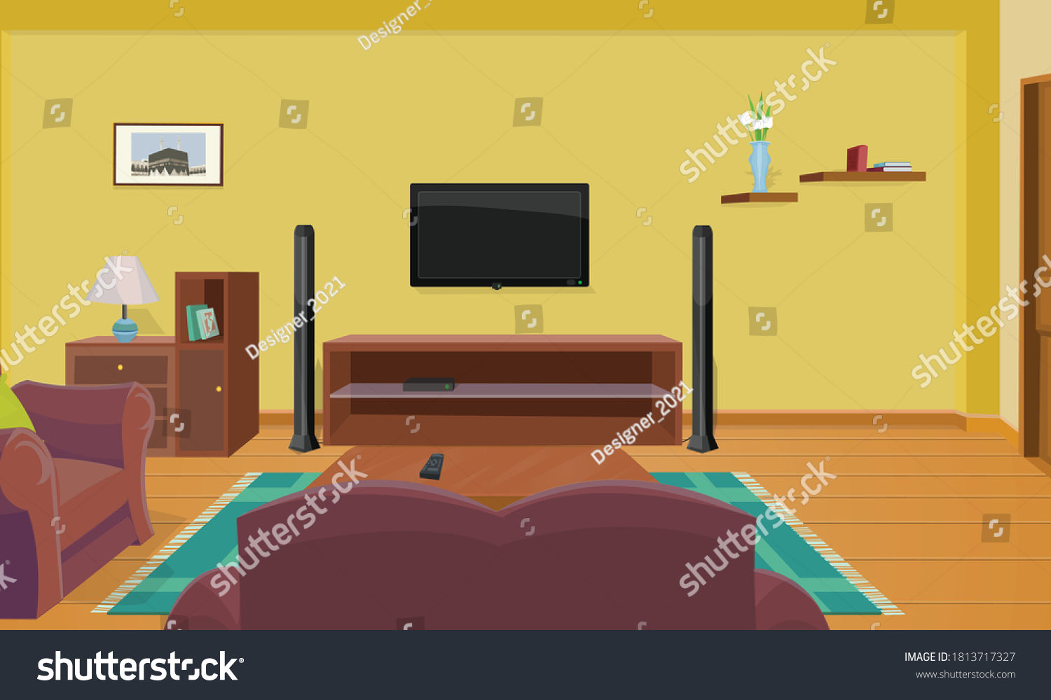 Wallpaper #MWcjC5MBSpphPi3-X9jd162 1684 Animation Living Room Images Stock Photos Vectors Shutterstock