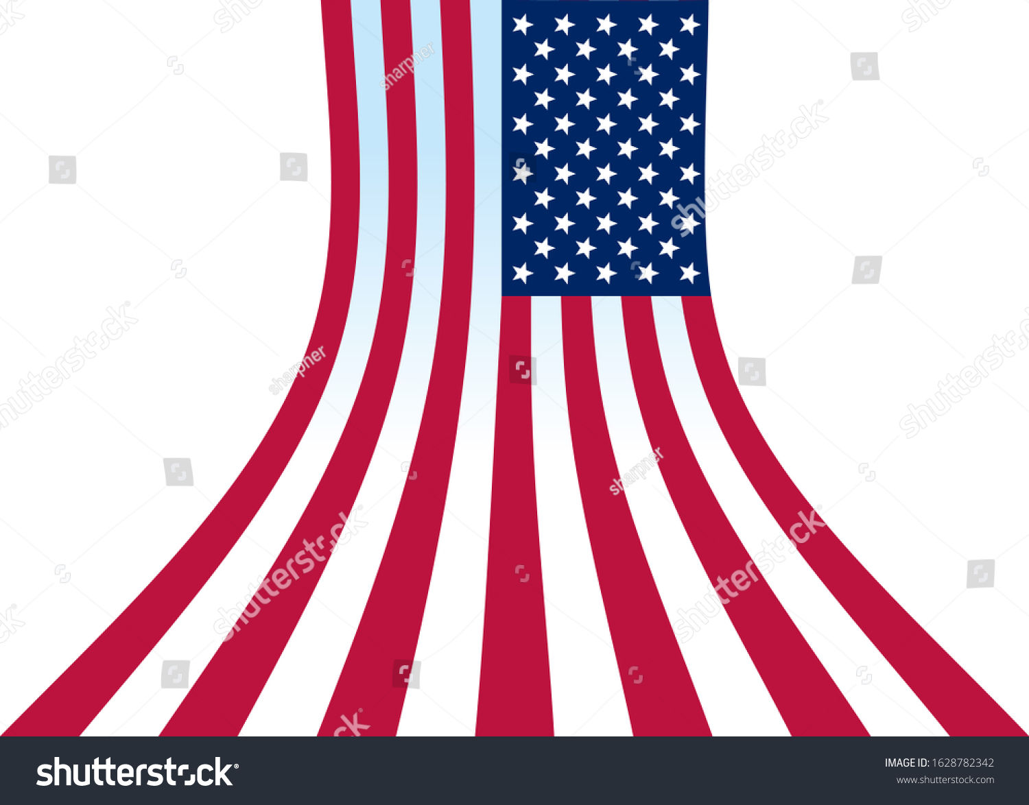 Wallpaper #7ccc6 Waving American Flag Vector at Getdrawings Free Download