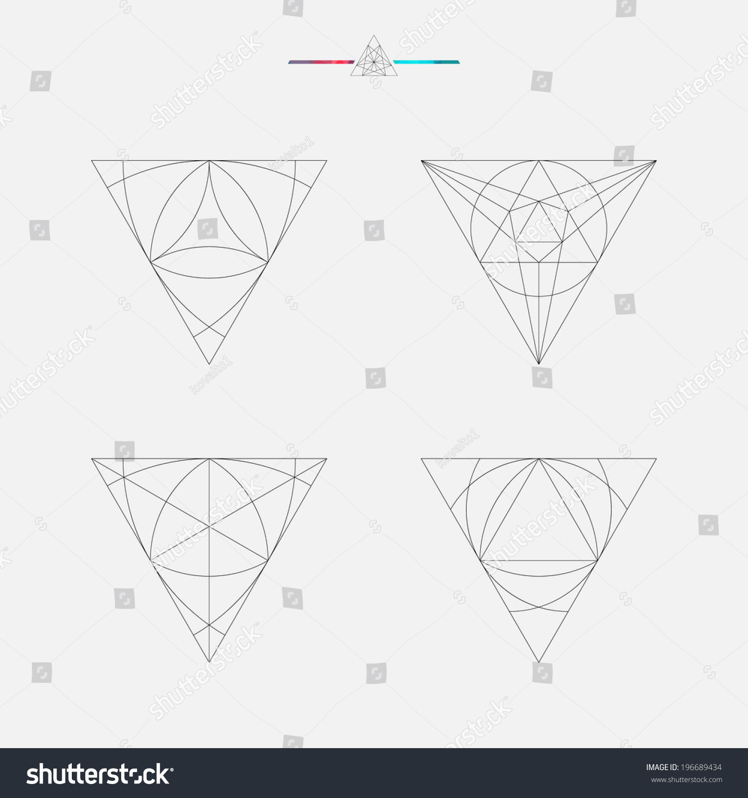 Wallpaper #PmeuAJMBSpphPi3-_adt81 Geometric Drawing Triangle Design Vector Illustration Stock Vector
