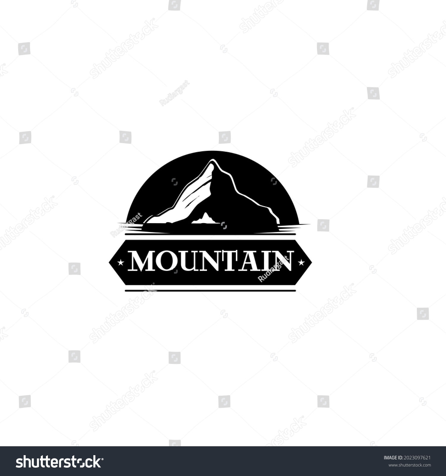 Wallpaper #x--qS5MBMN-XEVvVnztn223 Mountains Logo Design Vintage Mountain Silhouette Stock Vector Royalty