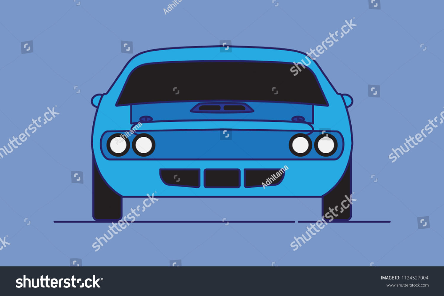 Wallpaper #UEABMJMBJhL2WPbawr9e123 Classic Muscle Car Cartoon Style Stock Vector Royalty Free 1124527004