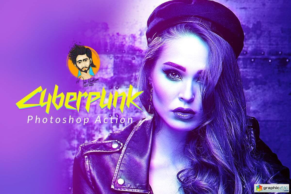 Wallpaper #YnNIho4BFI5NbQksVh8R57 Cyberpunk Photoshop Action 5734504 Free Download Vector Stock Image