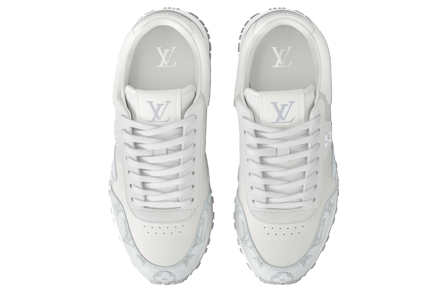 Wallpaper #UmfG5ZIBSpphPi3-tDHV323 Louis Vuitton Run Away White Grey Monogram Leather Oct 2024