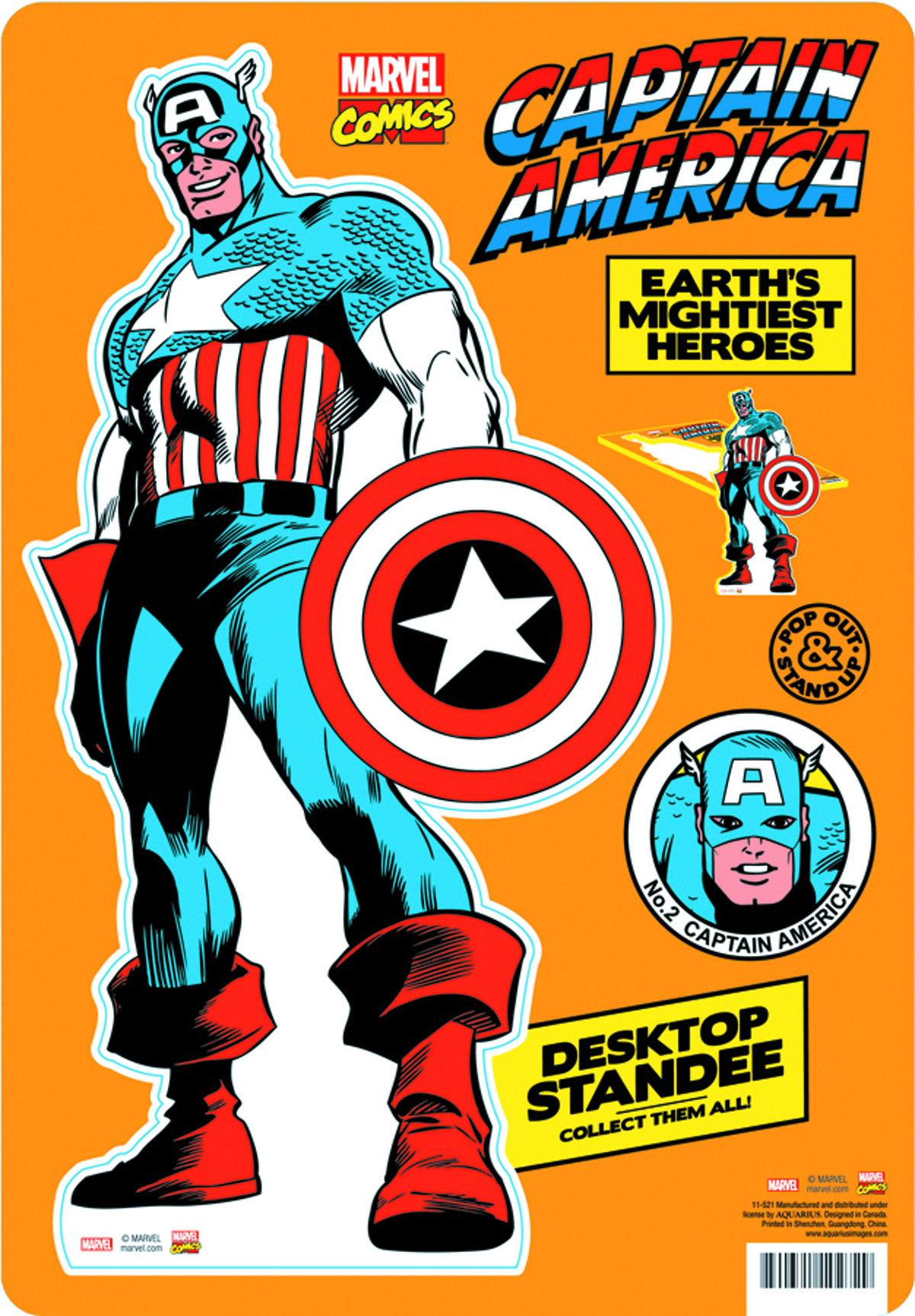 Wallpaper #TnP3go4BFI5NbQksfxmA58 Mar152562 Marvel Heroes Classic Captain America Desktop Standee
