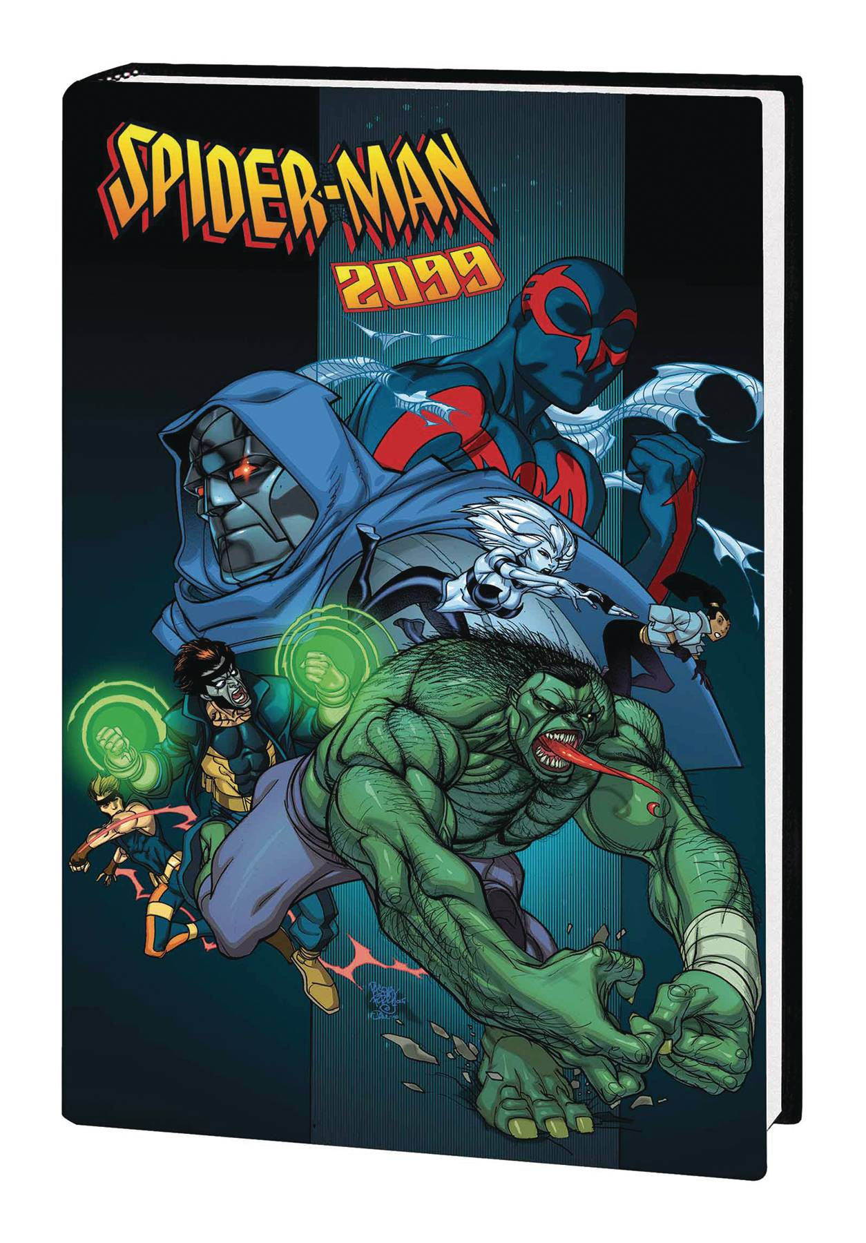 Wallpaper #GjE6NZMB5zzyi_yY5FY597 Sep230900 Spider Man 2099 Omnibus Hc Vol 02 Ferry Cvr Dm Res
