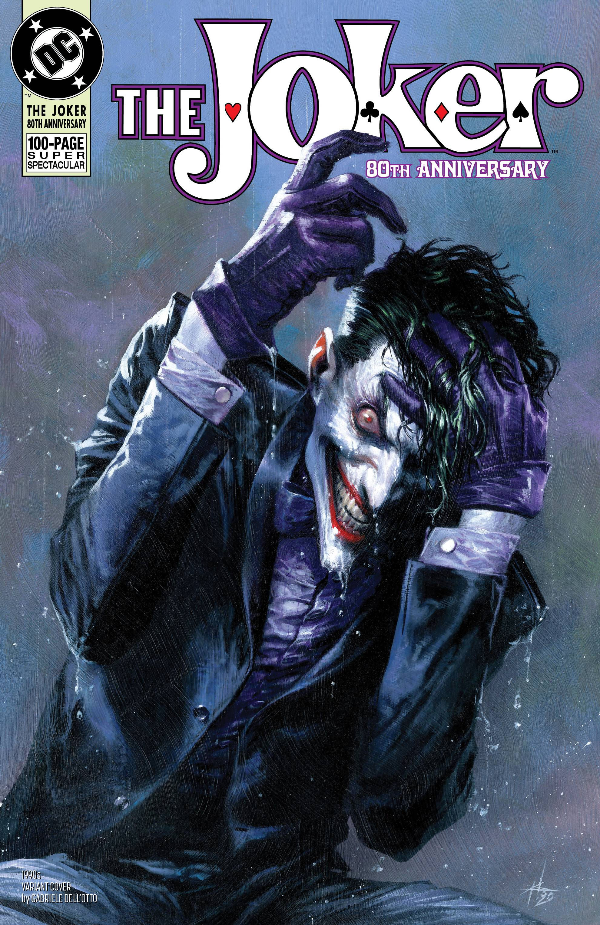 Wallpaper #6mgpH5MBSpphPi3-WCp1154 Feb200398 Joker 80th Anniv 100 Page Super Spect 1 1990s G Dellotto