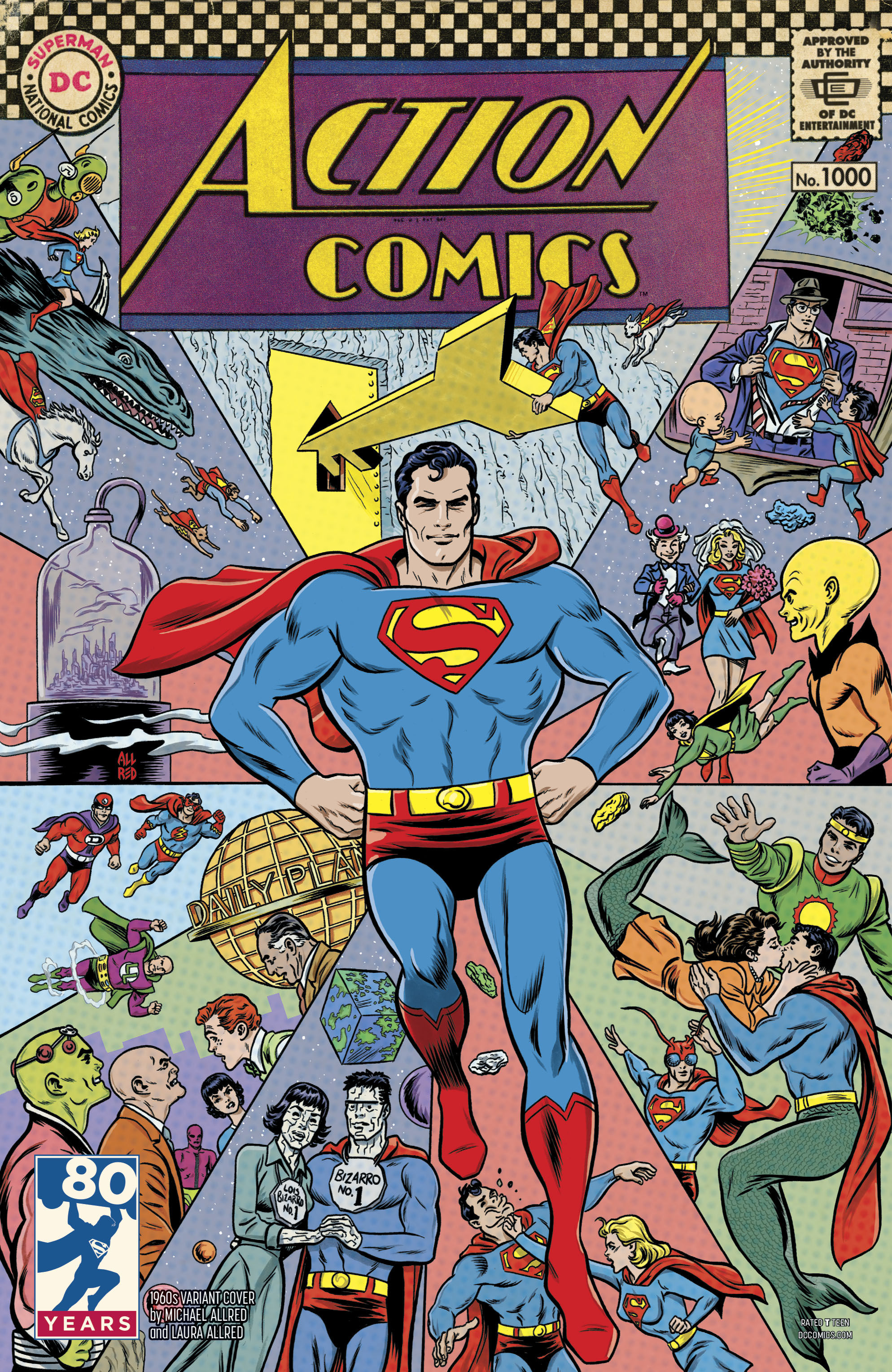 Wallpaper #EclbjJcB-VVLIetljGmG7 Feb180146 Action Comics 1000 1960s Var Ed Previews World