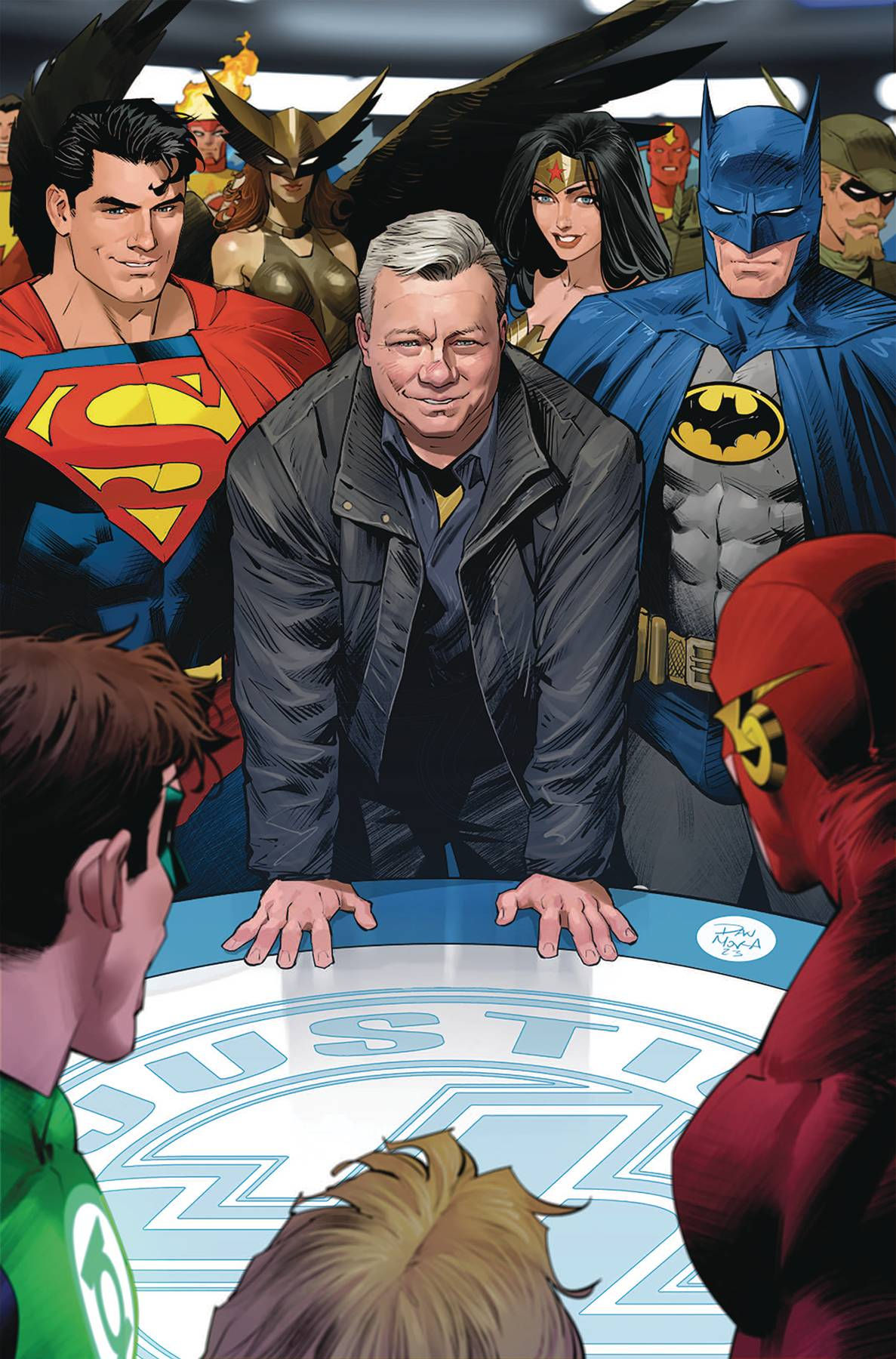 Wallpaper #_q3cMZMBKf019FdaihFl320 Jan242860 Batman Superman Worlds Finest 25 Cvr G Mora Shatner Cameo