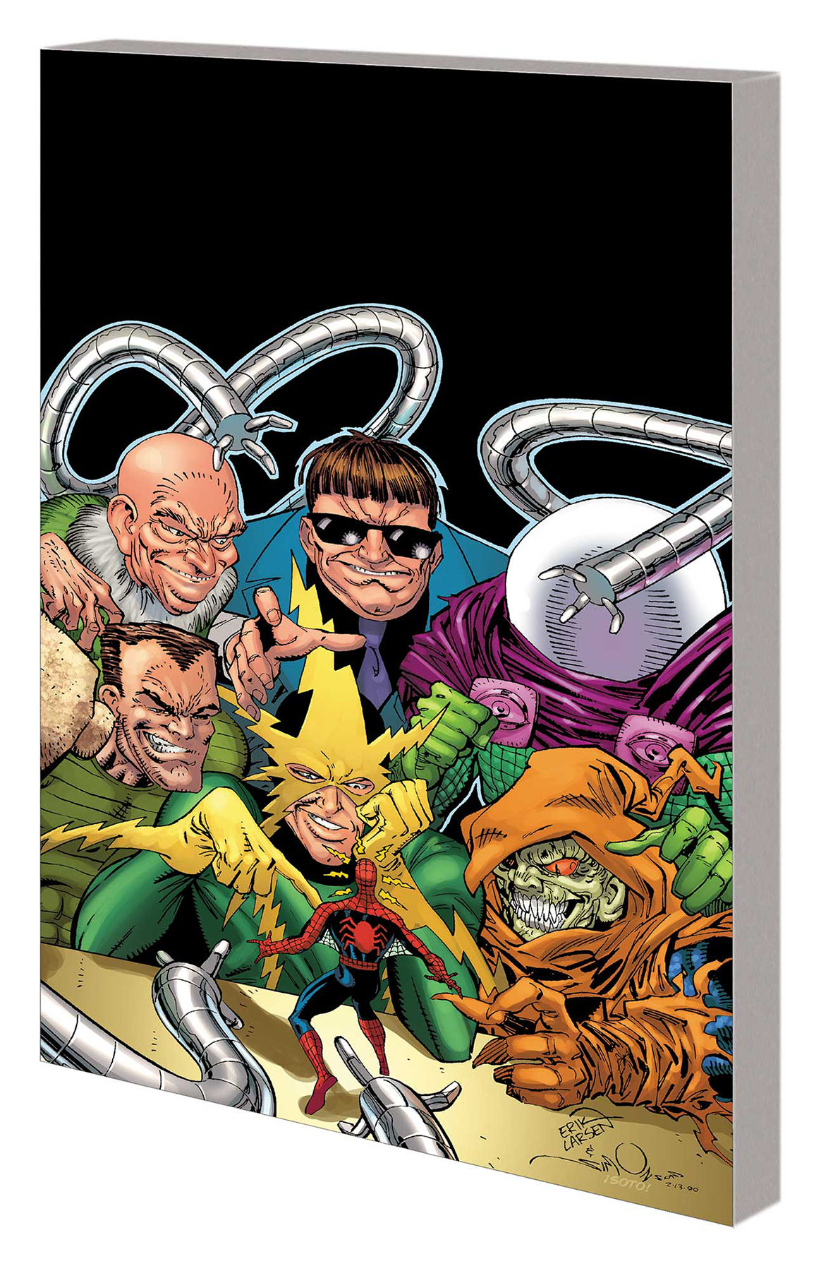 Wallpaper #ceb46 1920x1080 Spiderman vs Sinister Six Art Laptop Full HD 1080p HD 4K
