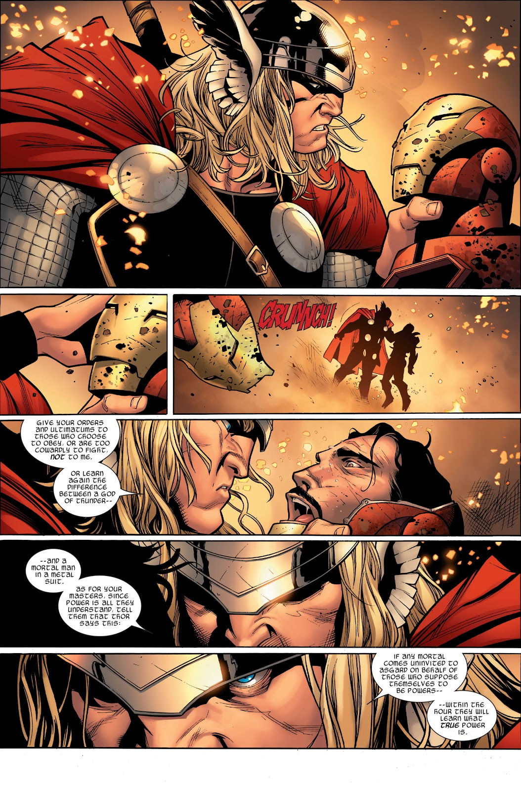 Wallpaper #nGf05pIBSpphPi3-mjUr40 Thor vs Iron Man Post Civil War Comicnewbies