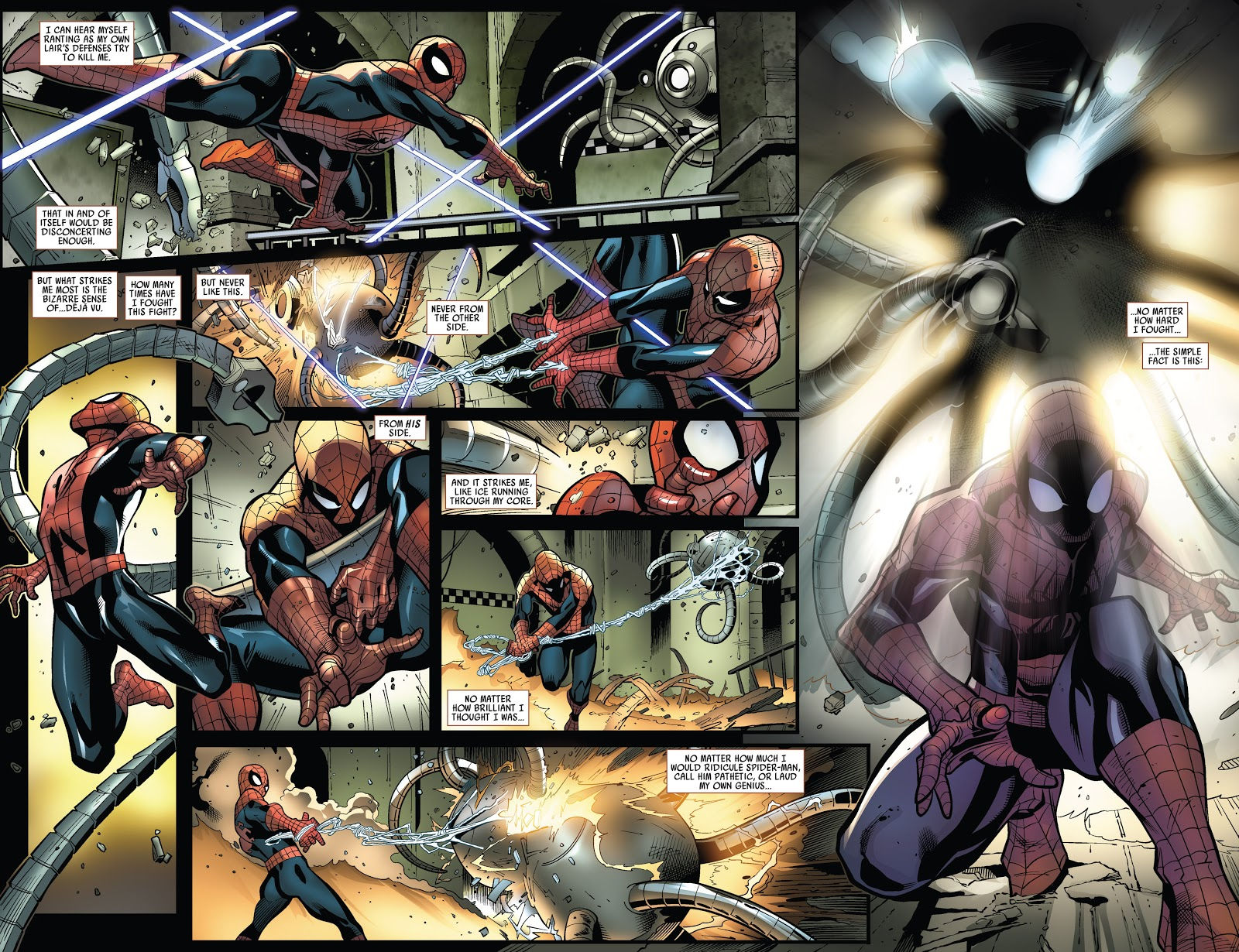 Wallpaper #rlj1M5MBzN9vxX34wDqo238 Superior Spider Mans First Fight Comicnewbies