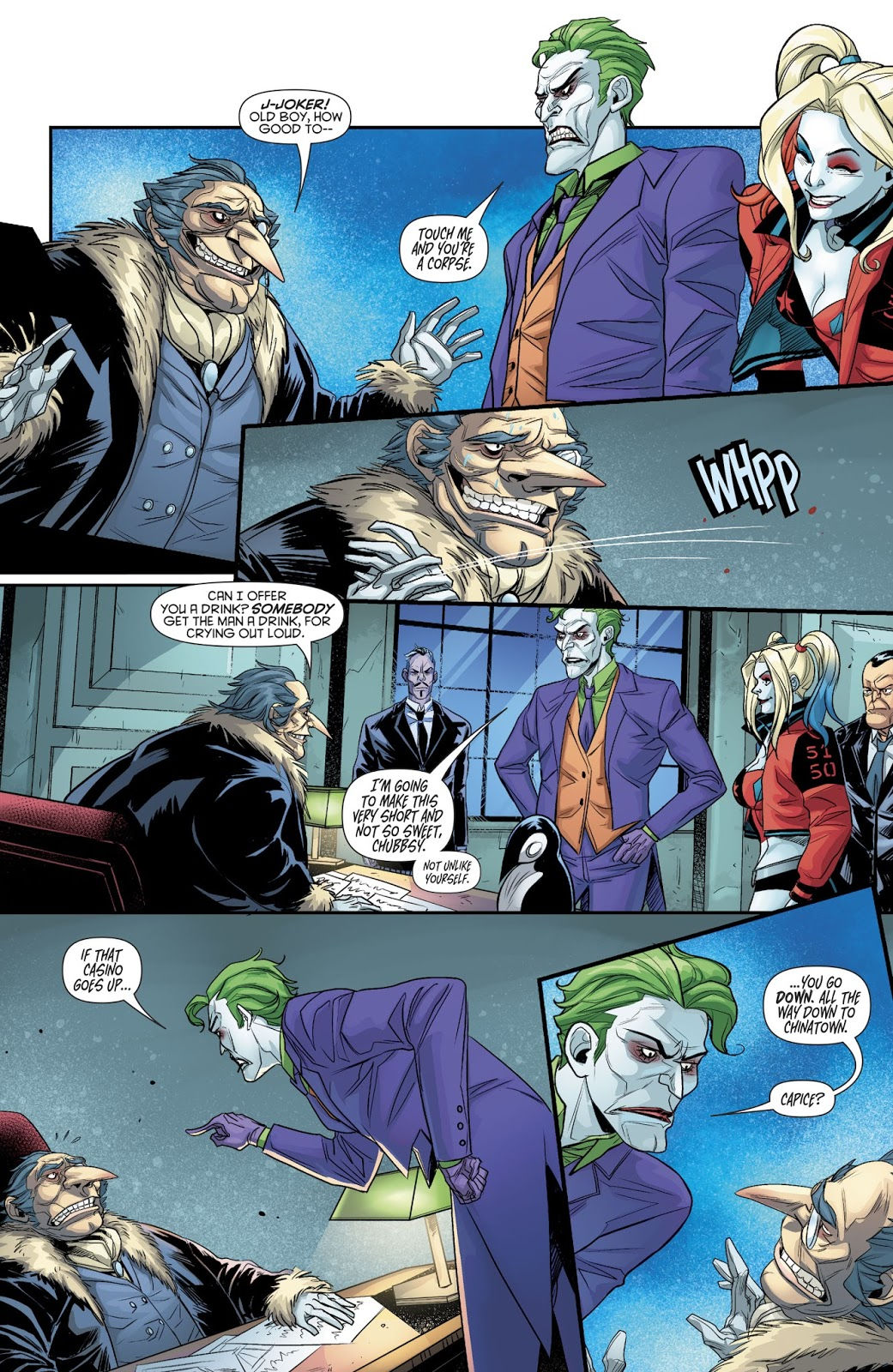 Wallpaper #_BnELo8BtGB6xQ78SpW-39 The Penguin is Afraid of the Joker Harley Quinn Vol 3 27 Comicnewbies