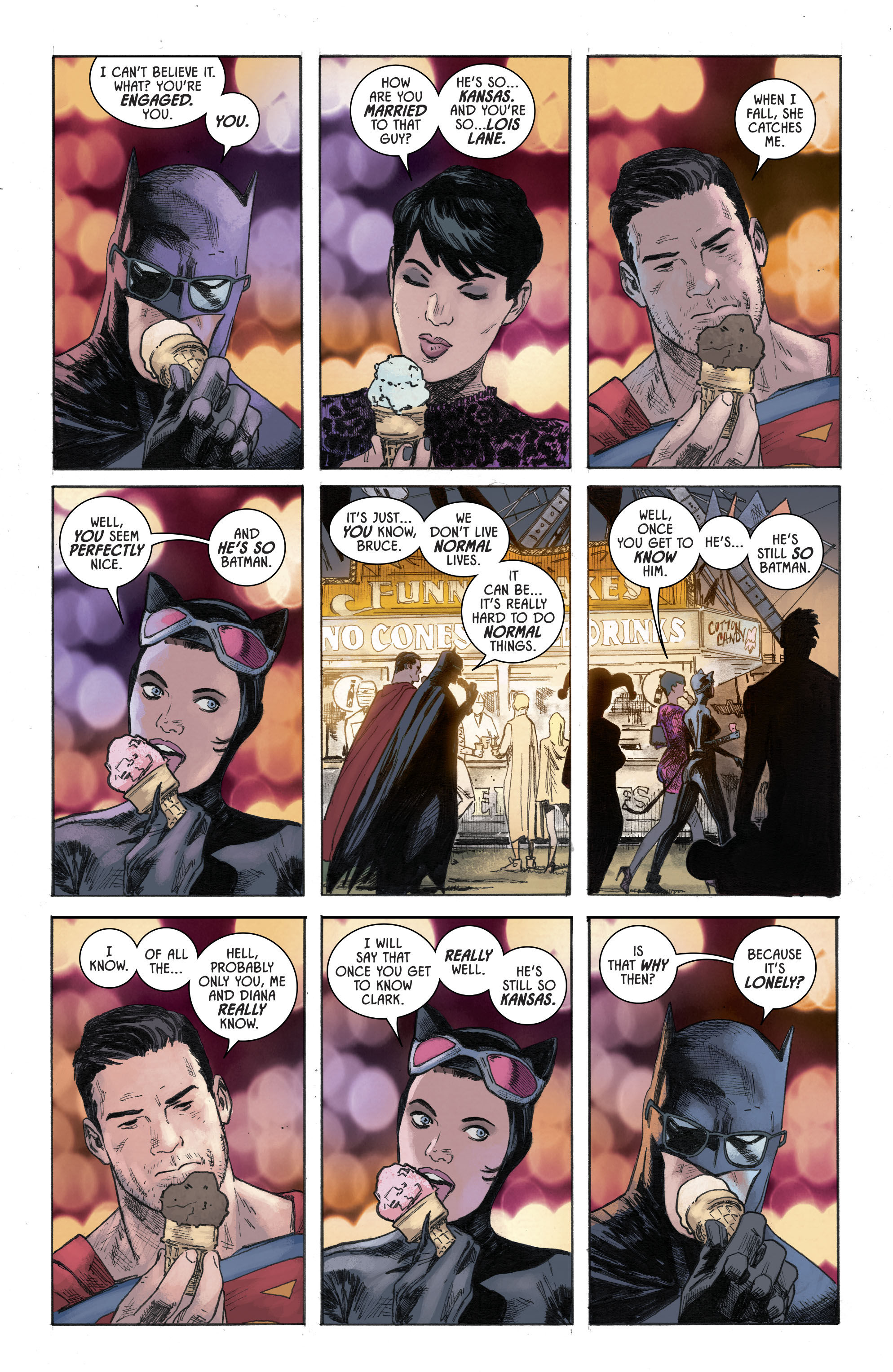 Wallpaper #s2dM9ZIBSpphPi3-Q36y174 Superman and Batman in a County Fair Comicnewbies