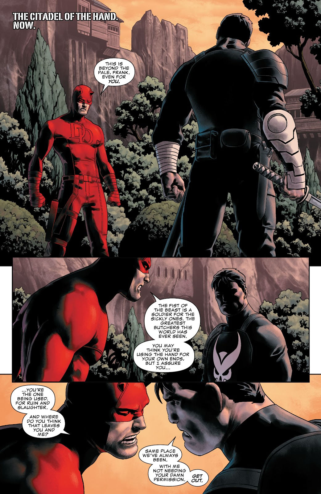 Wallpaper #jWgOF5MBSpphPi3-qA1h130 The Punisher the Hand vs Daredevil Comicnewbies