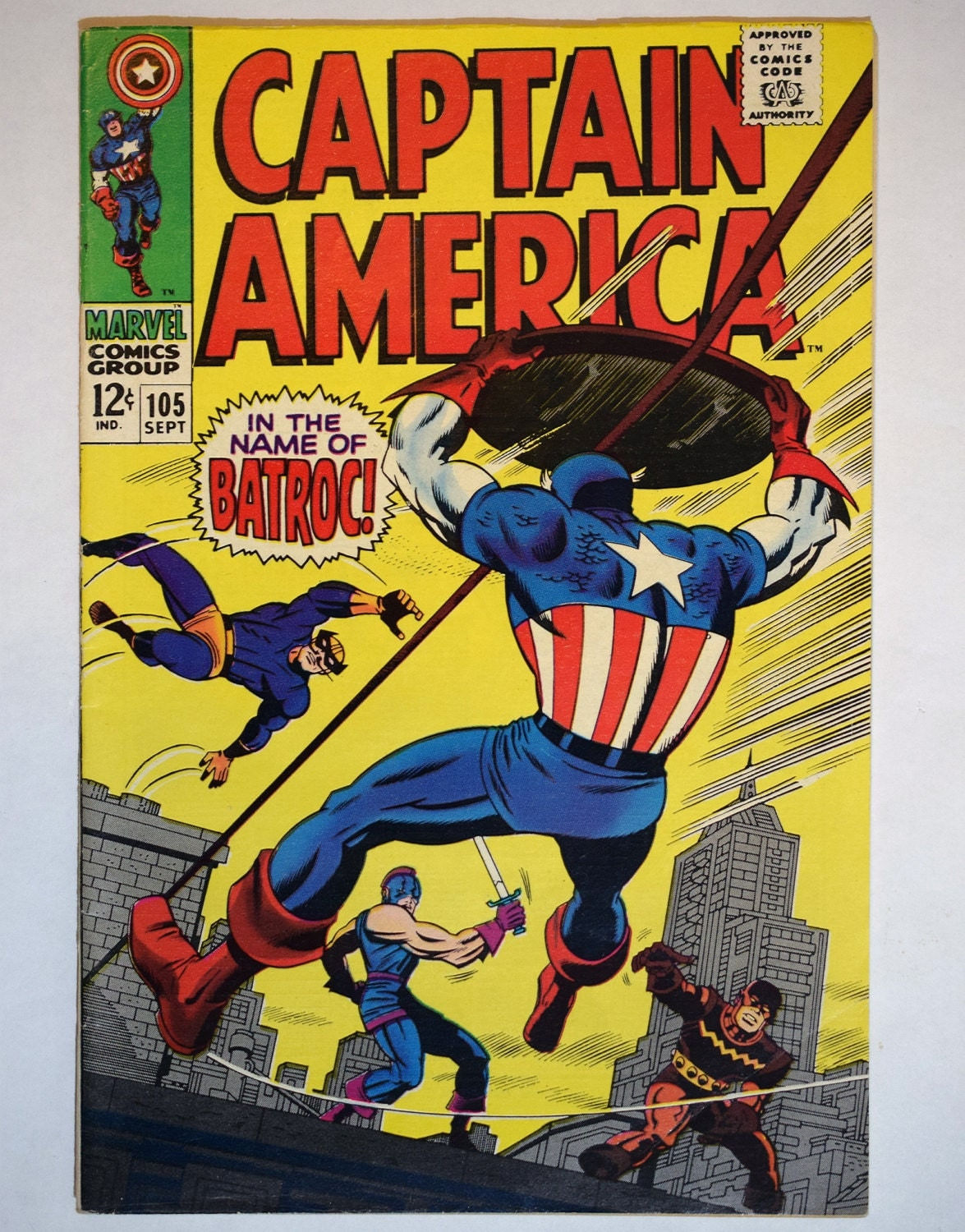 Wallpaper #QWcaCJMBSpphPi3-GMkr224 Captain America No105 Marvel Comics Bookvintage Silver Age