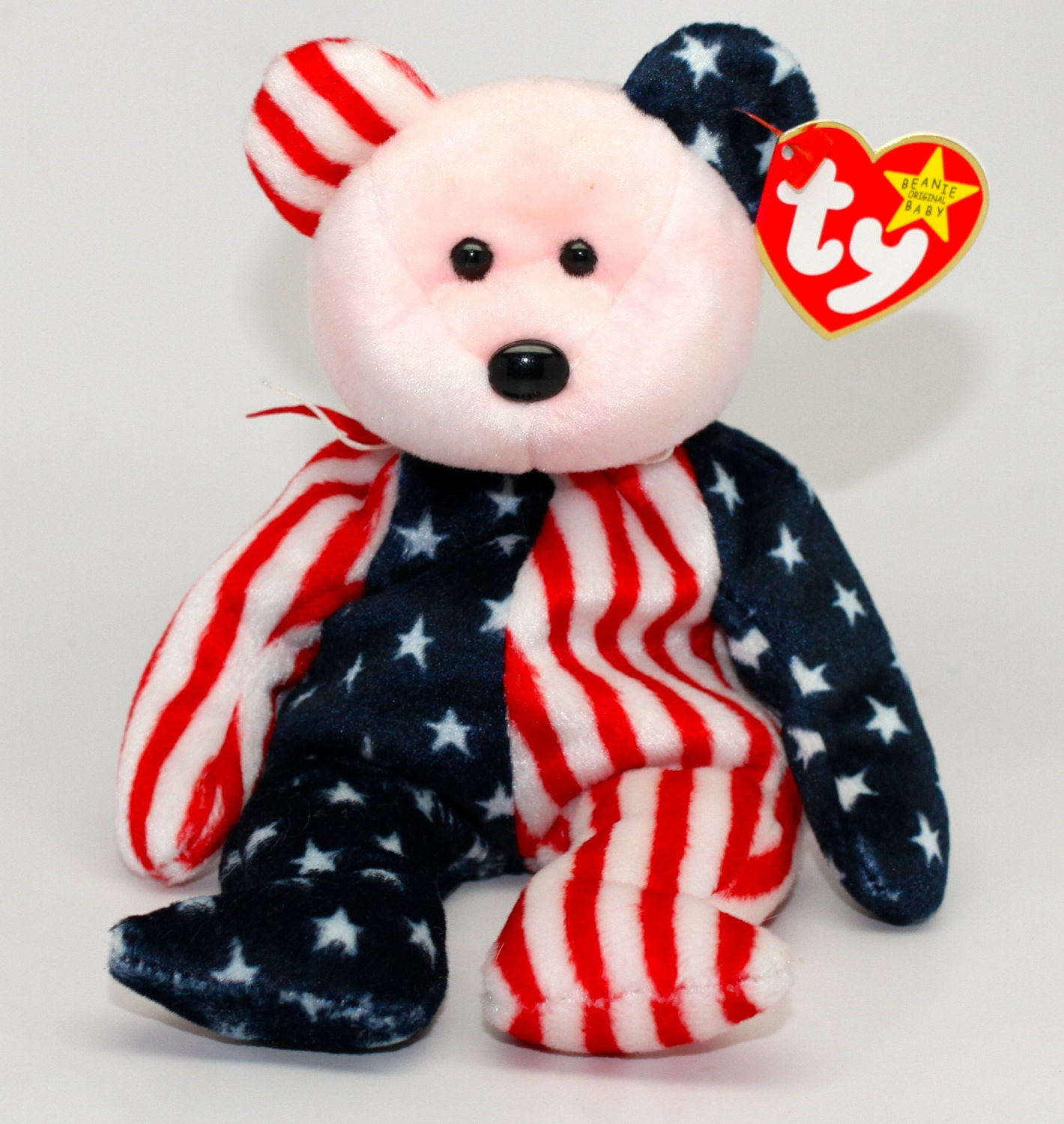 Wallpaper #SzHiNZMB5zzyi_yY6liz345 Ty Spangle the American Flag Bear Red Face Version Retired