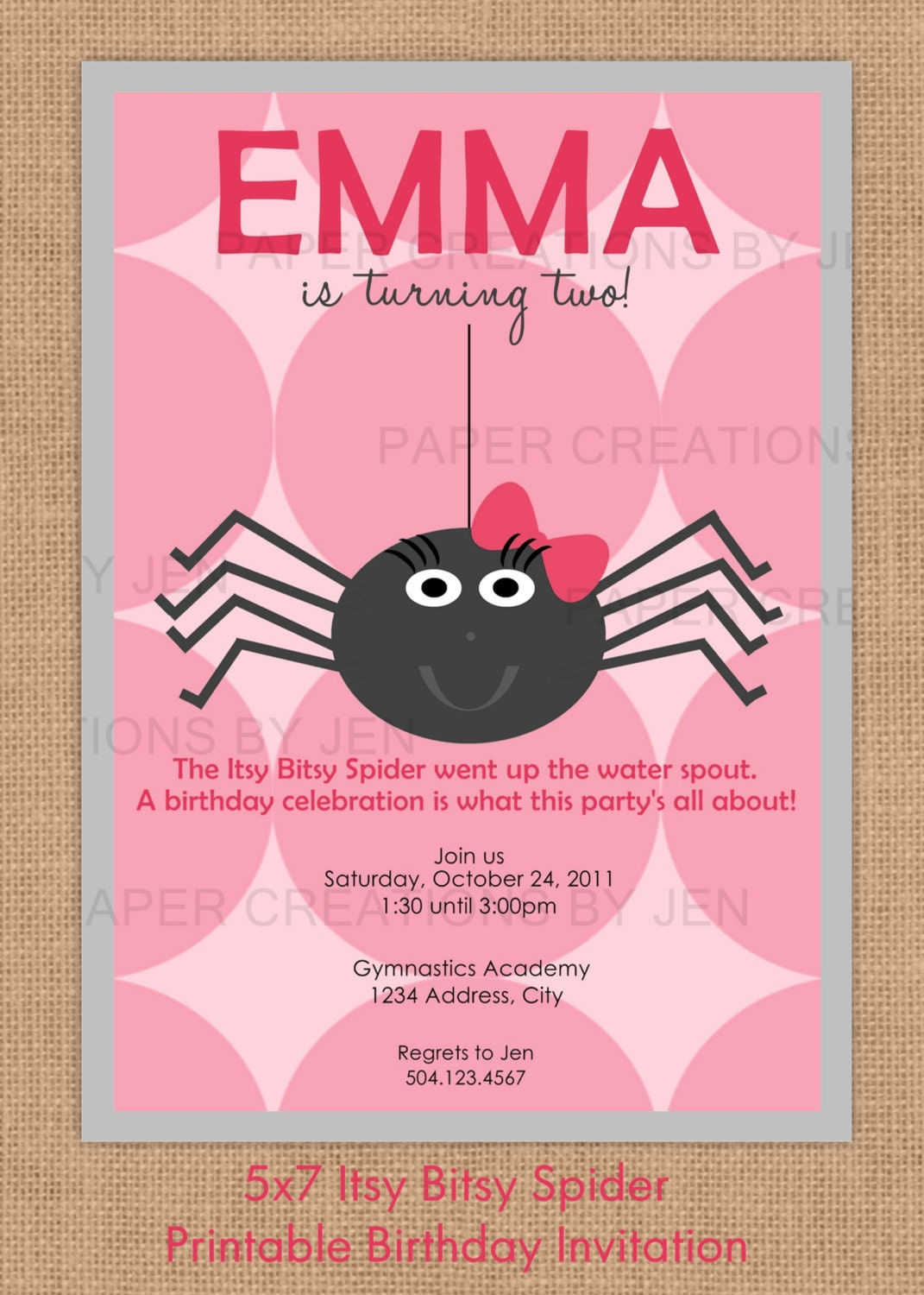 Wallpaper #XPTBOZMBKFX8bn3rFHcU250 Itsy Bitsy Spider Birthday Halloween by Papercreationsbyjen 1200